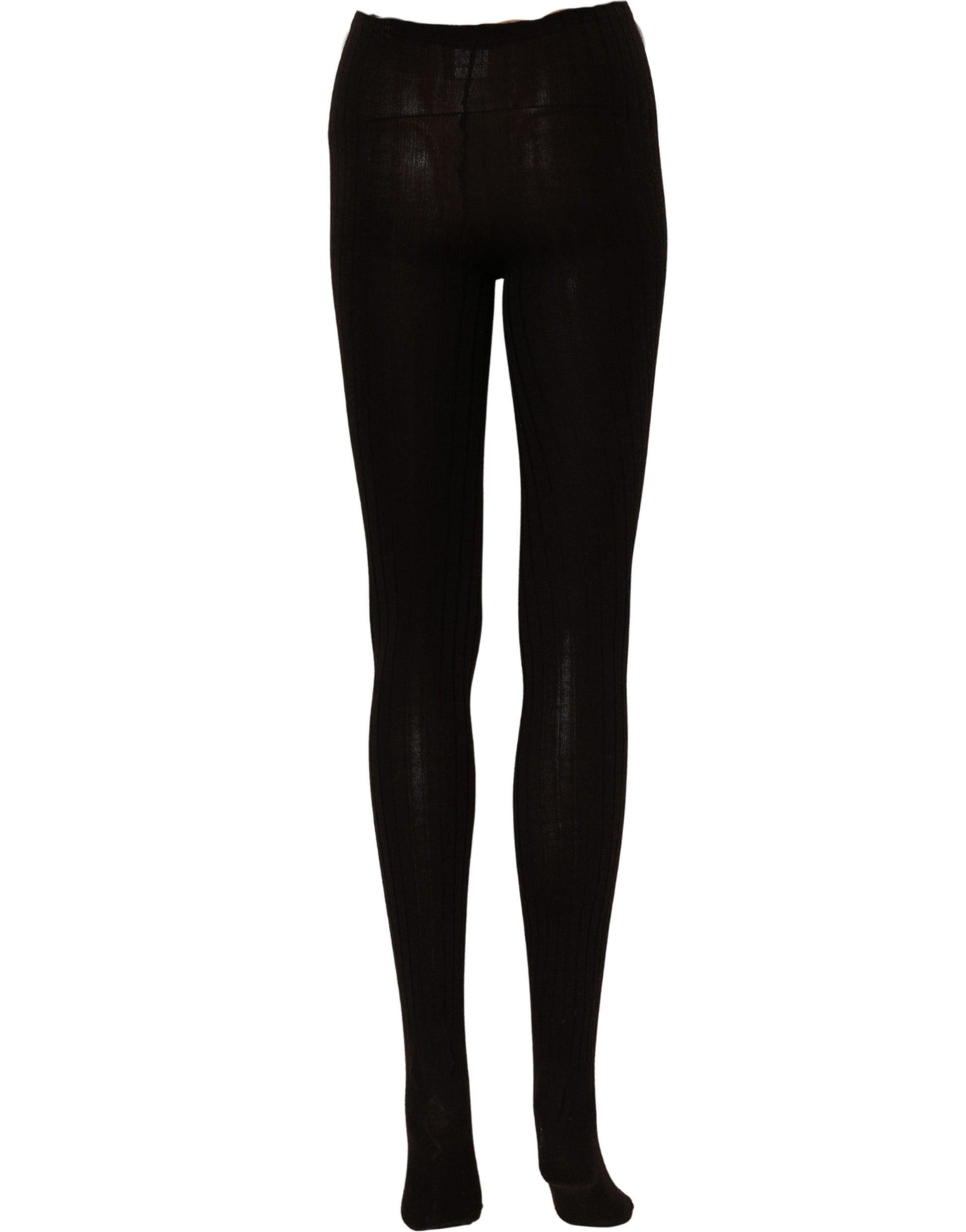 Black Wool Tights Stocking Pantyhose One Size Socks