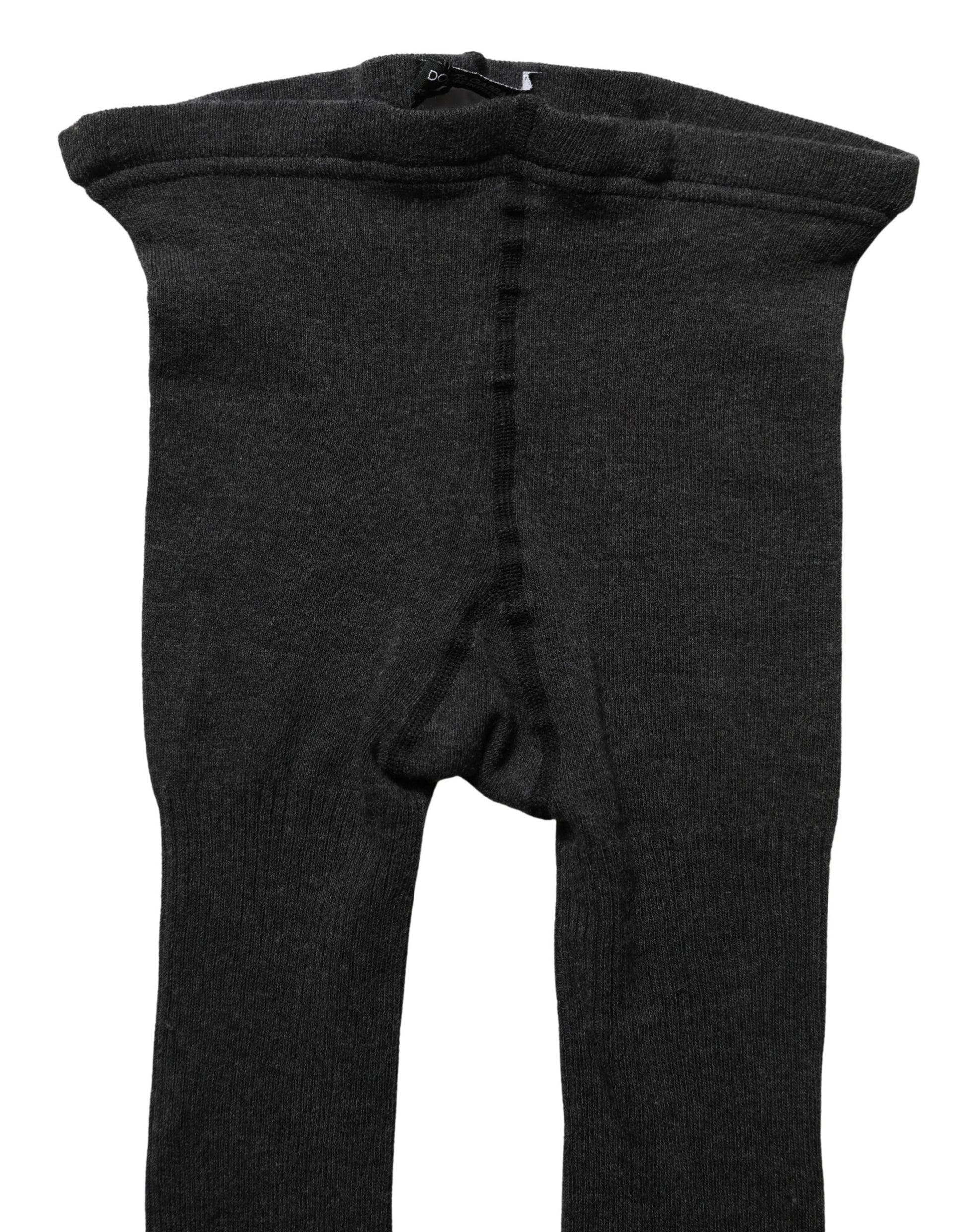 Gray Cotton Tights Stocking Pantyhose Socks