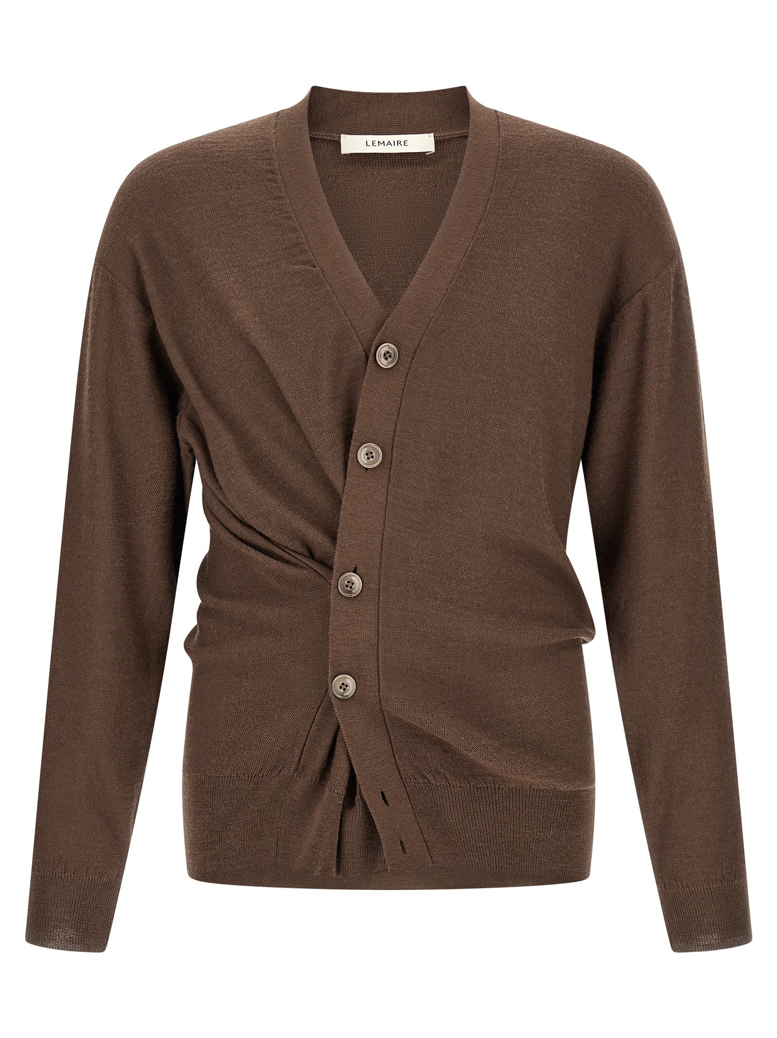 Brown Wool Cardigan