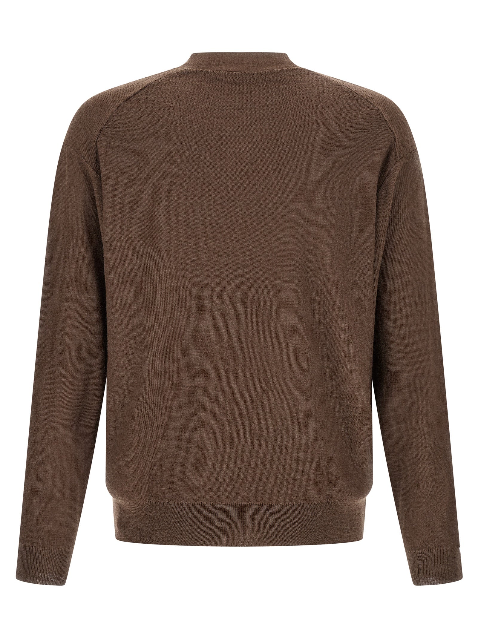 Brown Wool Cardigan