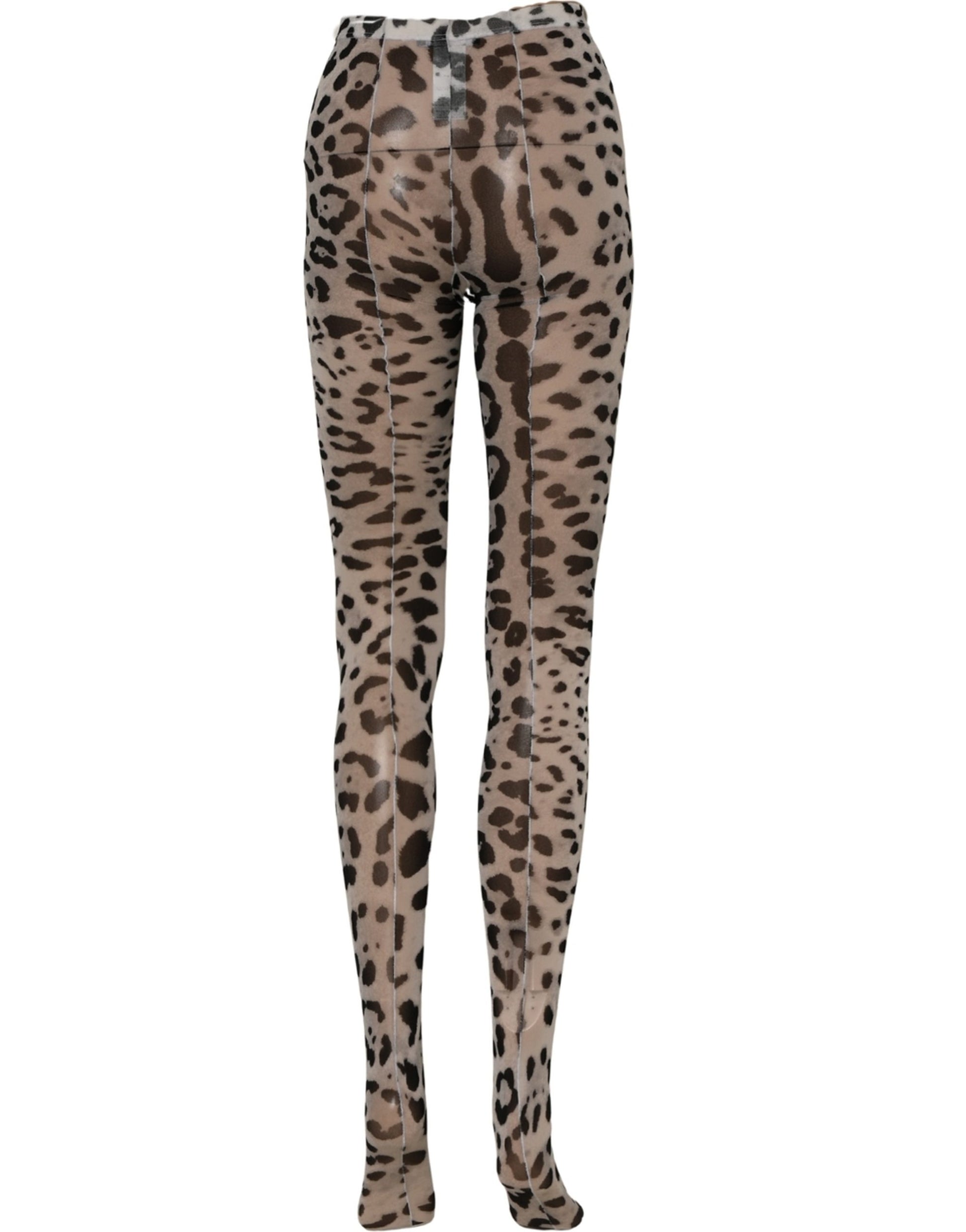 Gray Leopard Nylon Tights Stocking Pantyhose Socks