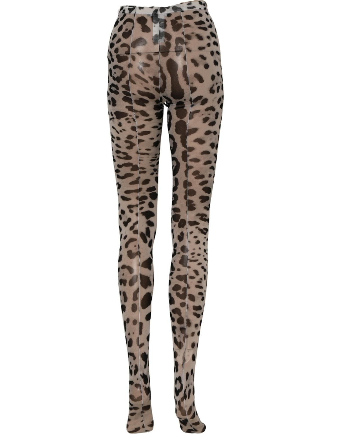Gray Leopard Nylon Tights Stocking Pantyhose Socks
