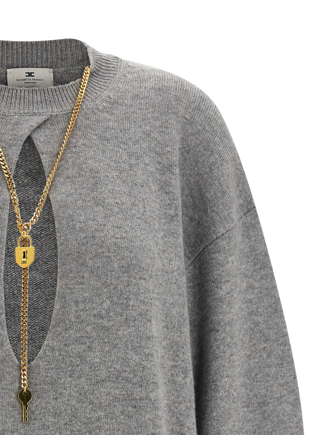 Gray Wool Short Dress