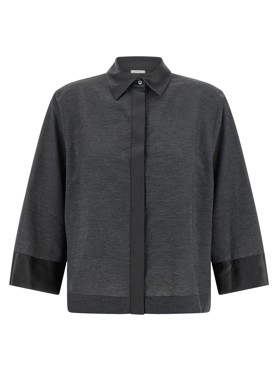 Gray Lyocell Blouse