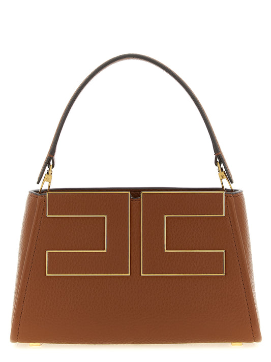 Brown Polyester Handbag
