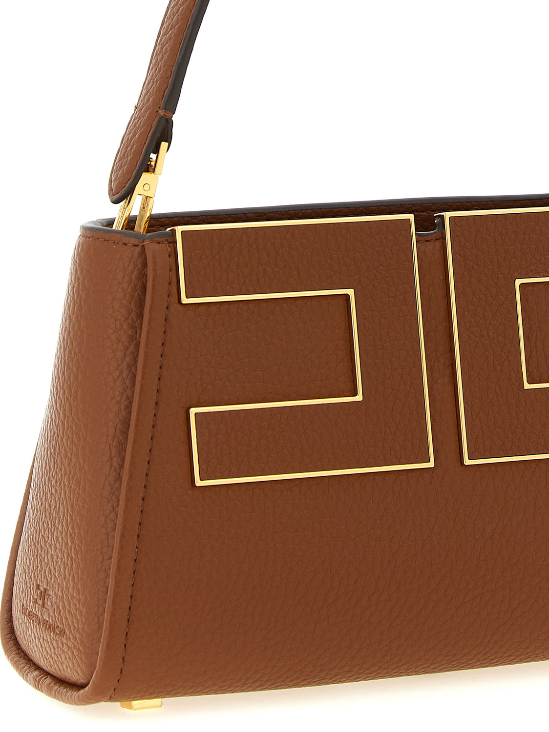 Brown Polyester Handbag