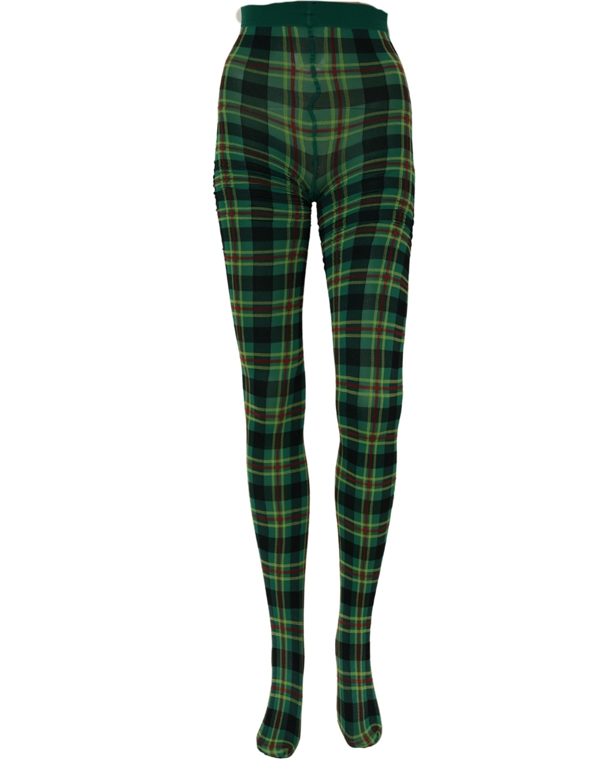 Multicolor Plaid Tights Stocking Pantyhose Socks