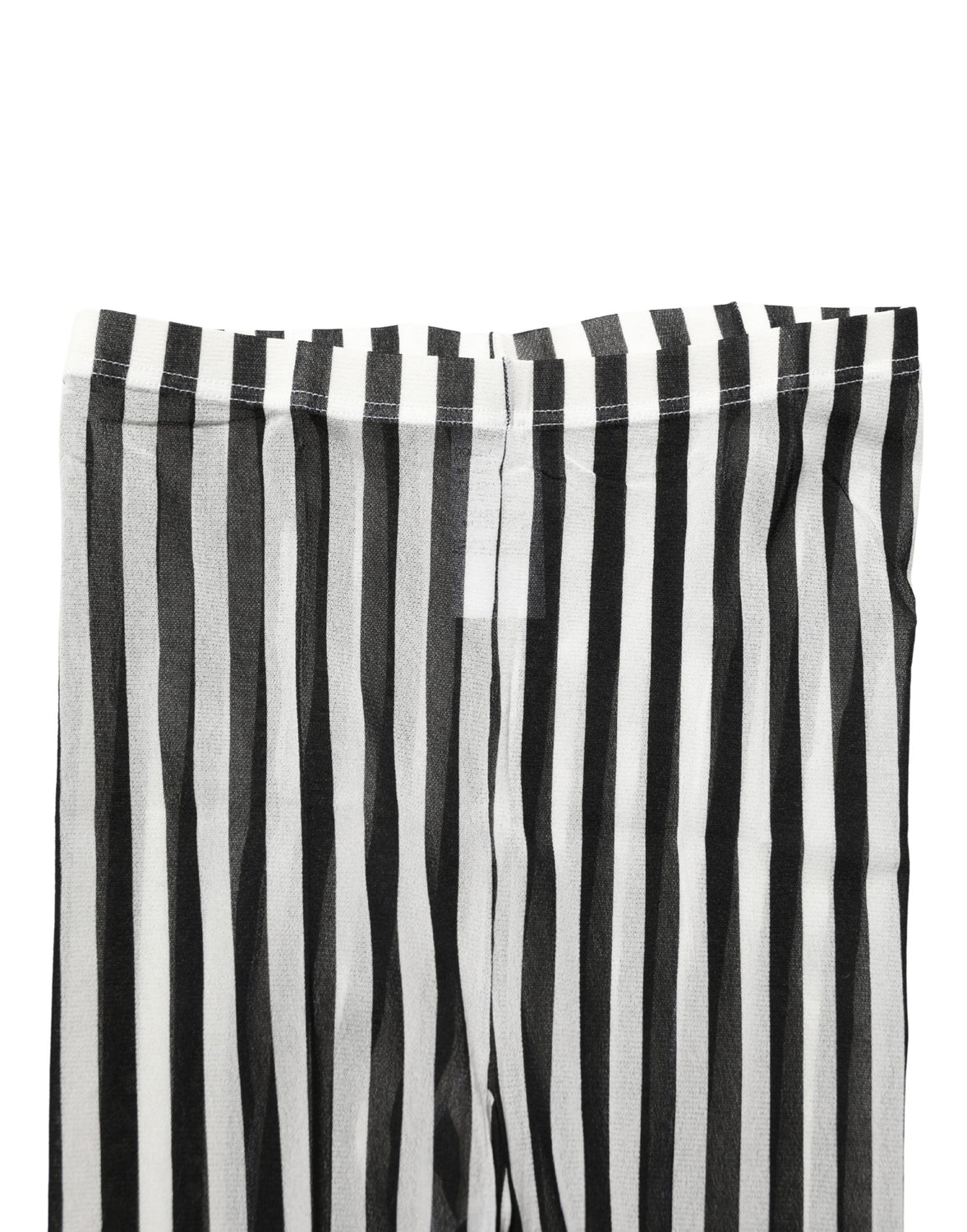 Black White Stripes Tights Stocking Pantyhose Socks