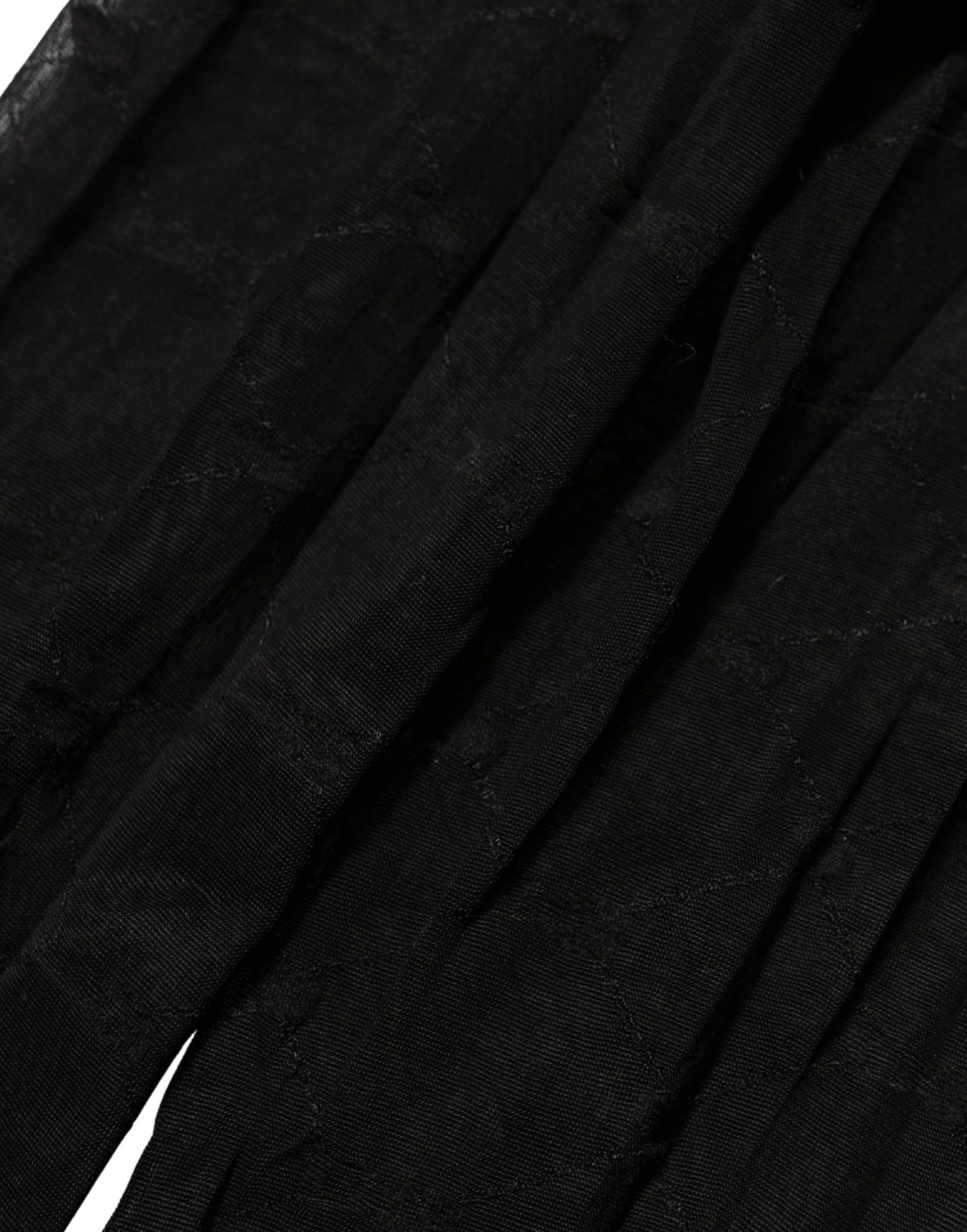 Black Nylon Logo Tights Stocking Pantyhose Socks
