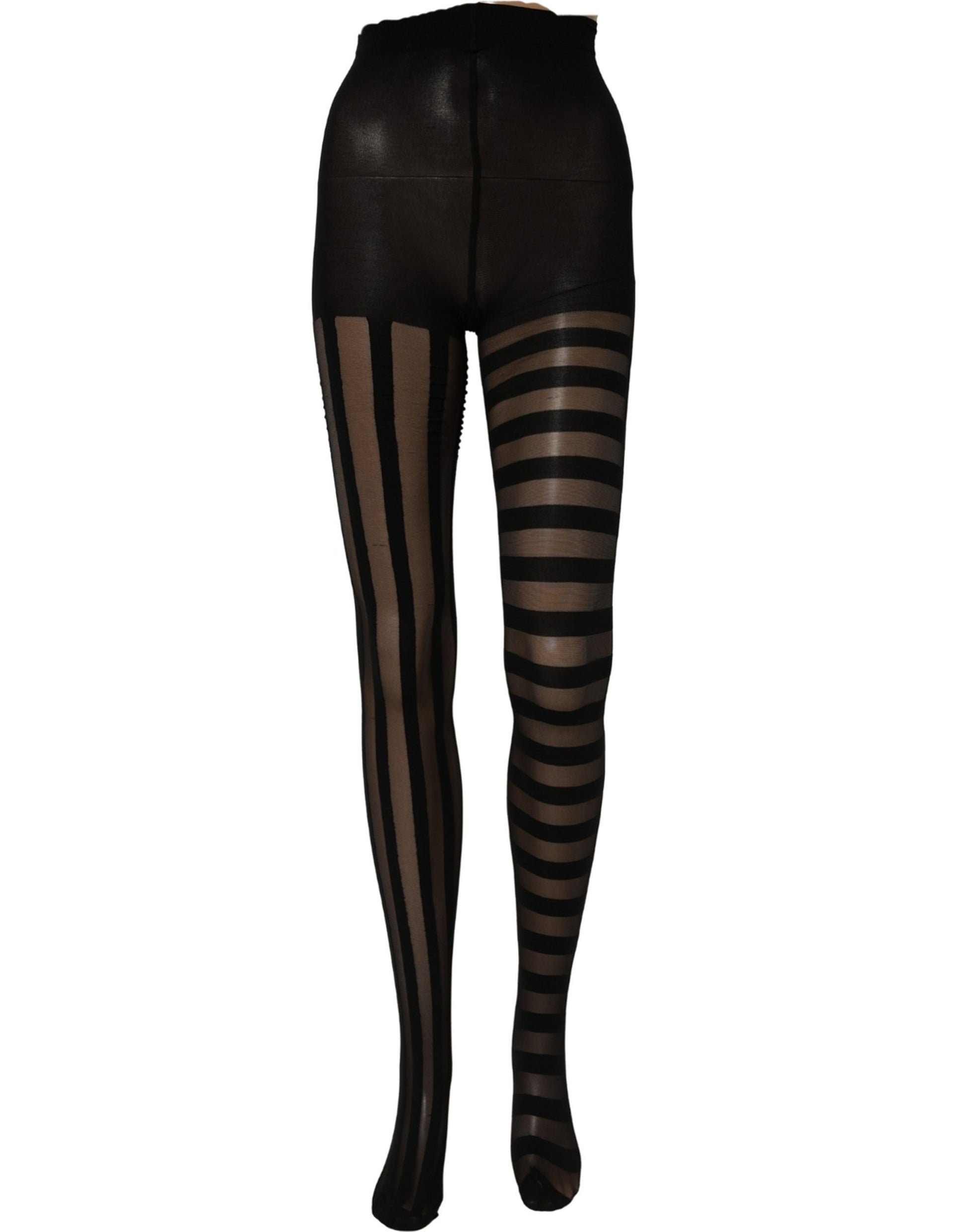 Black Stripes Tights Stockings Pantyhose Socks
