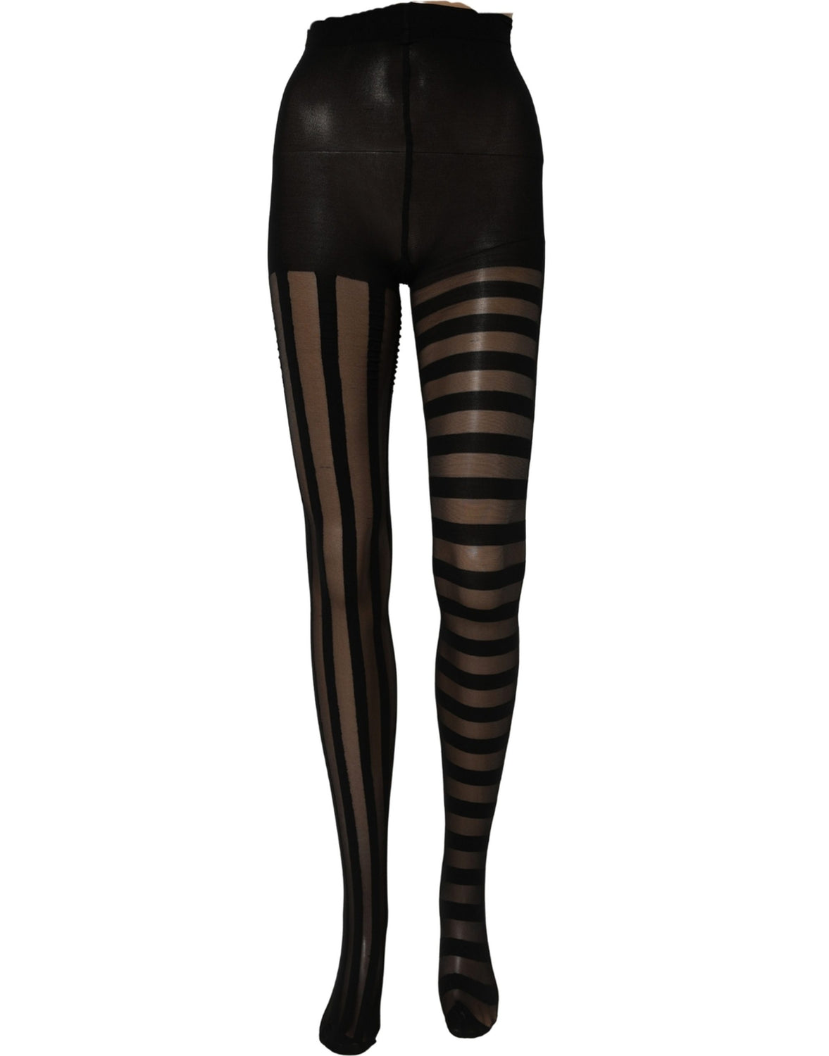 Black Stripes Tights Stockings Pantyhose Socks