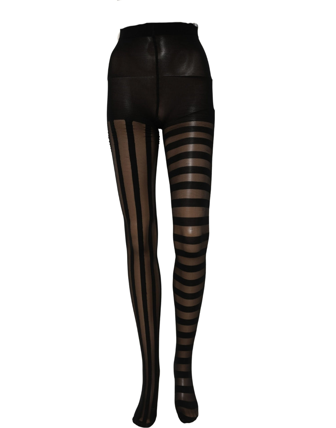 Black Stripes Tights Stockings Pantyhose Socks