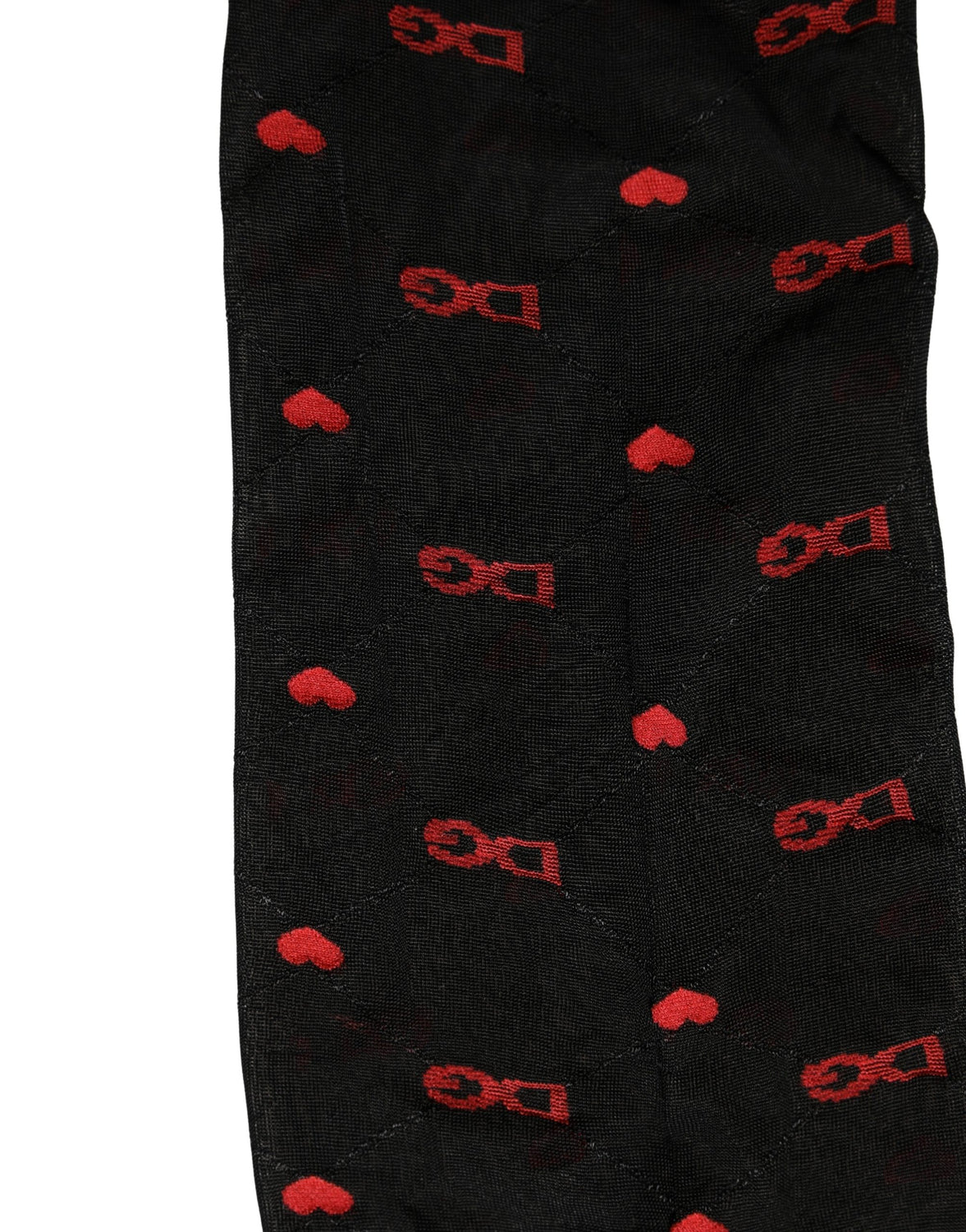 Black Nylon Hearts Tights Stocking Pantyhose Socks