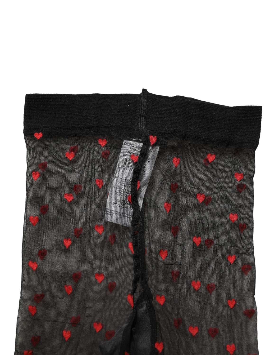 Black Nylon Hearts Tights Stocking Pantyhose Socks