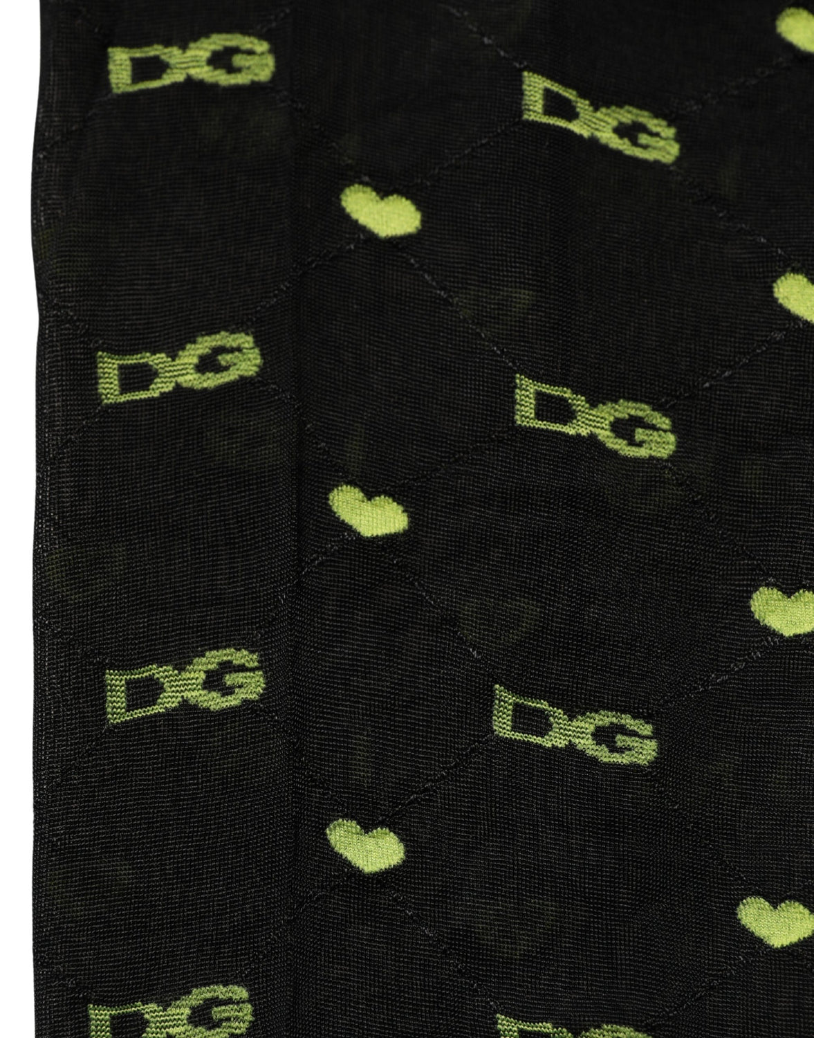 Black Nylon Logo Tights Stocking Pantyhose Socks