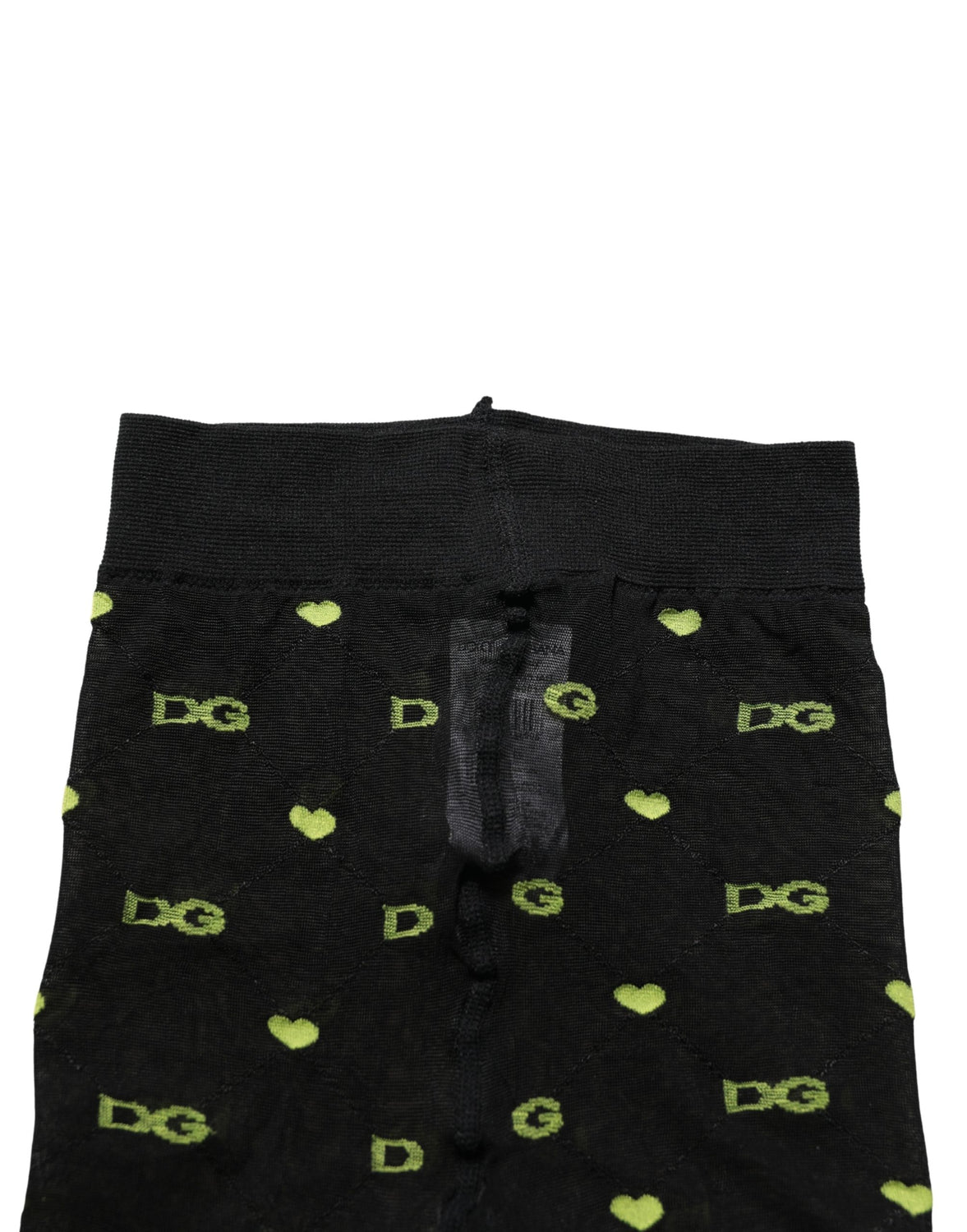 Black Nylon Logo Tights Stocking Pantyhose Socks