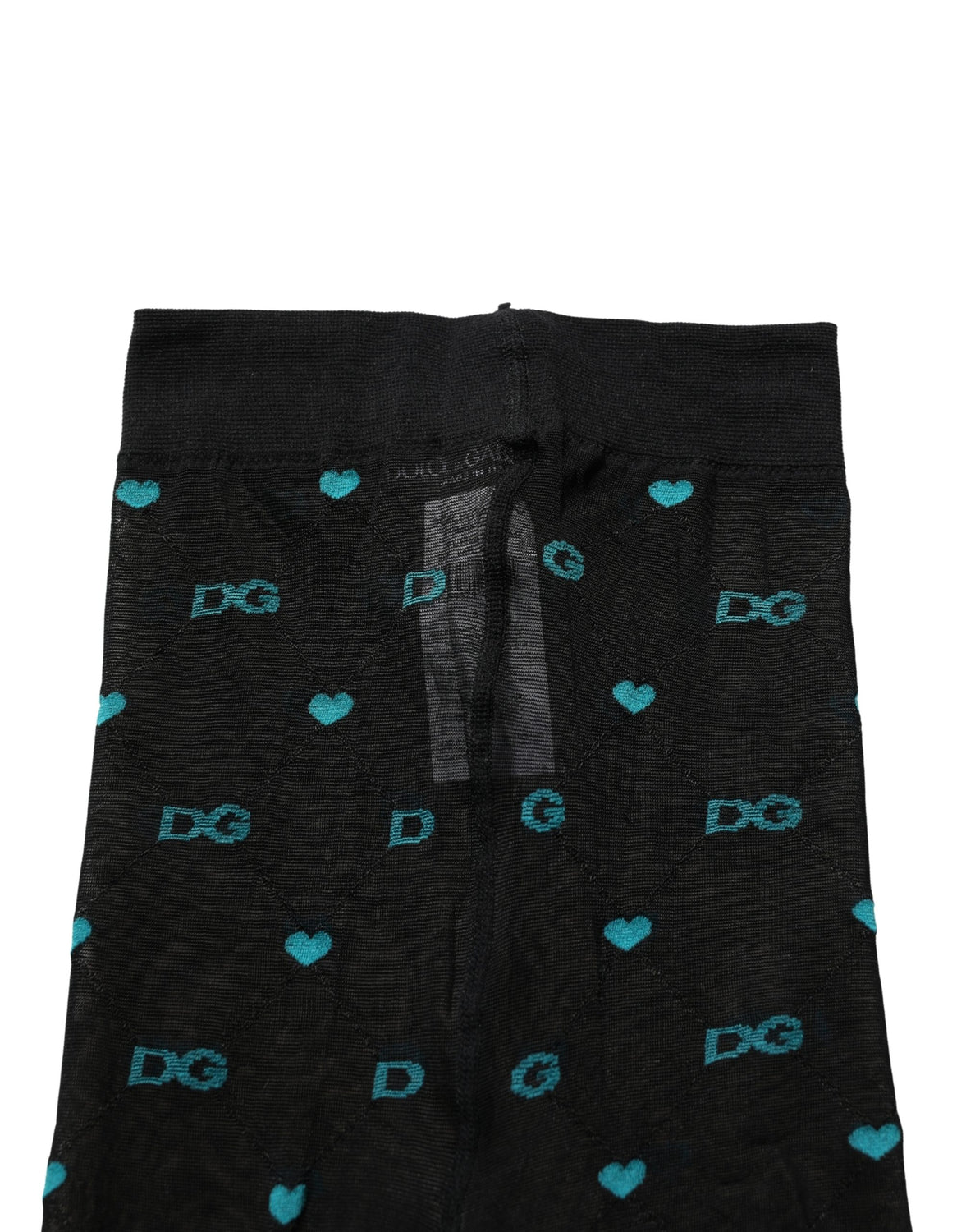 Black Nylon Logo Tights Stocking Pantyhose Socks