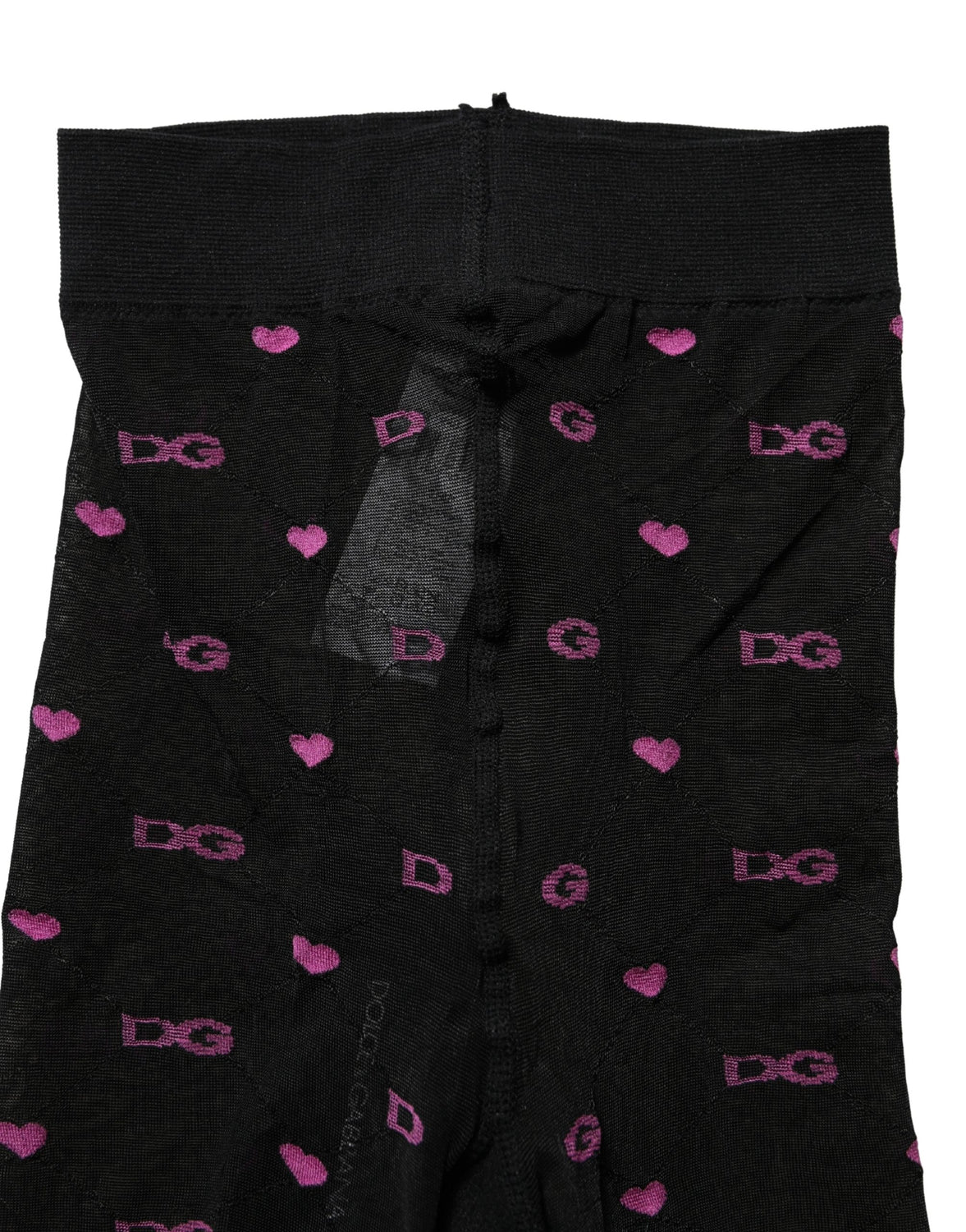 Black Nylon Hearts Tights Stocking Pantyhose Socks