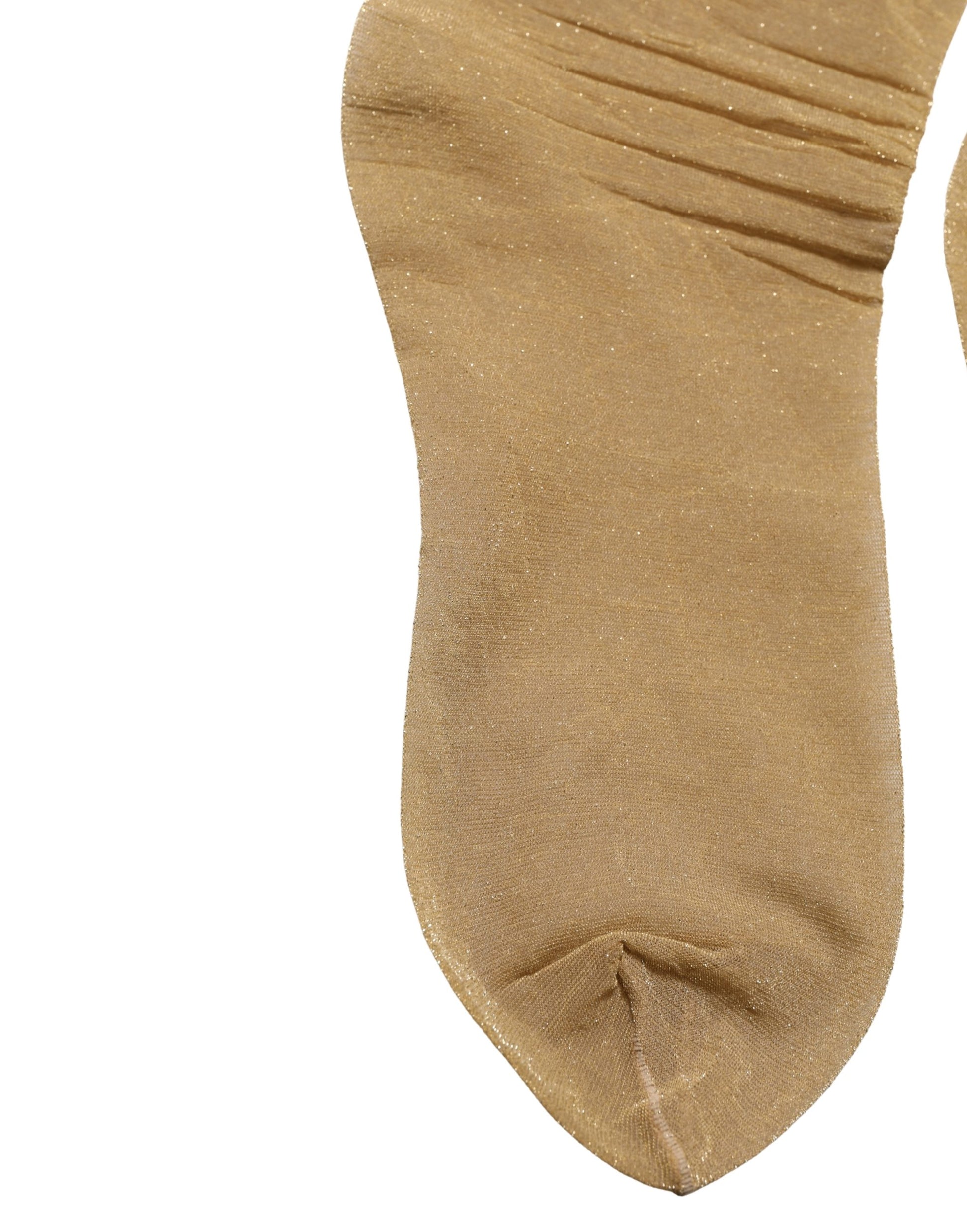 Brown Stretch Floral Clear Crystal Stockings Socks