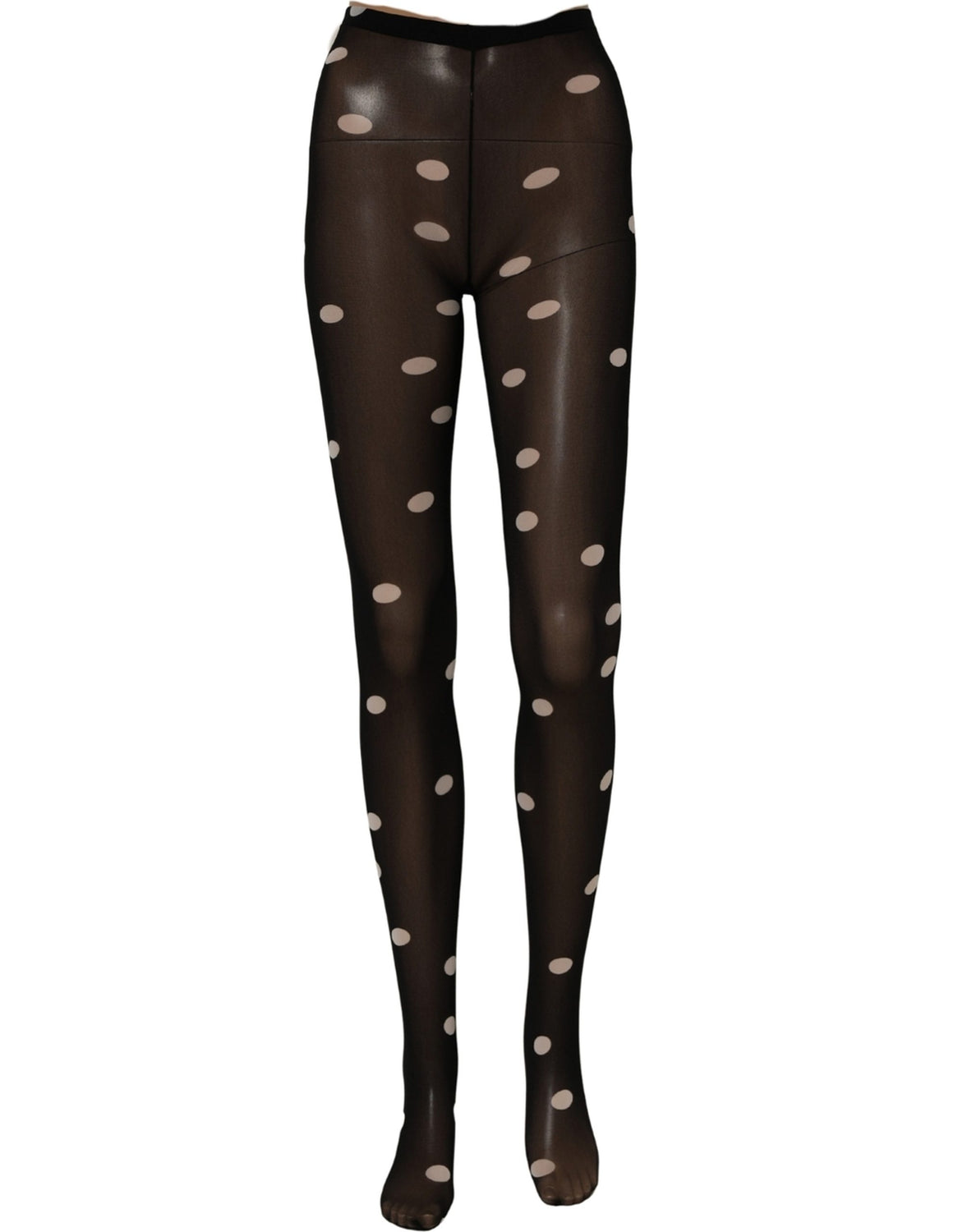 Black Polka Dot Tights Stockings Pantyhose Socks