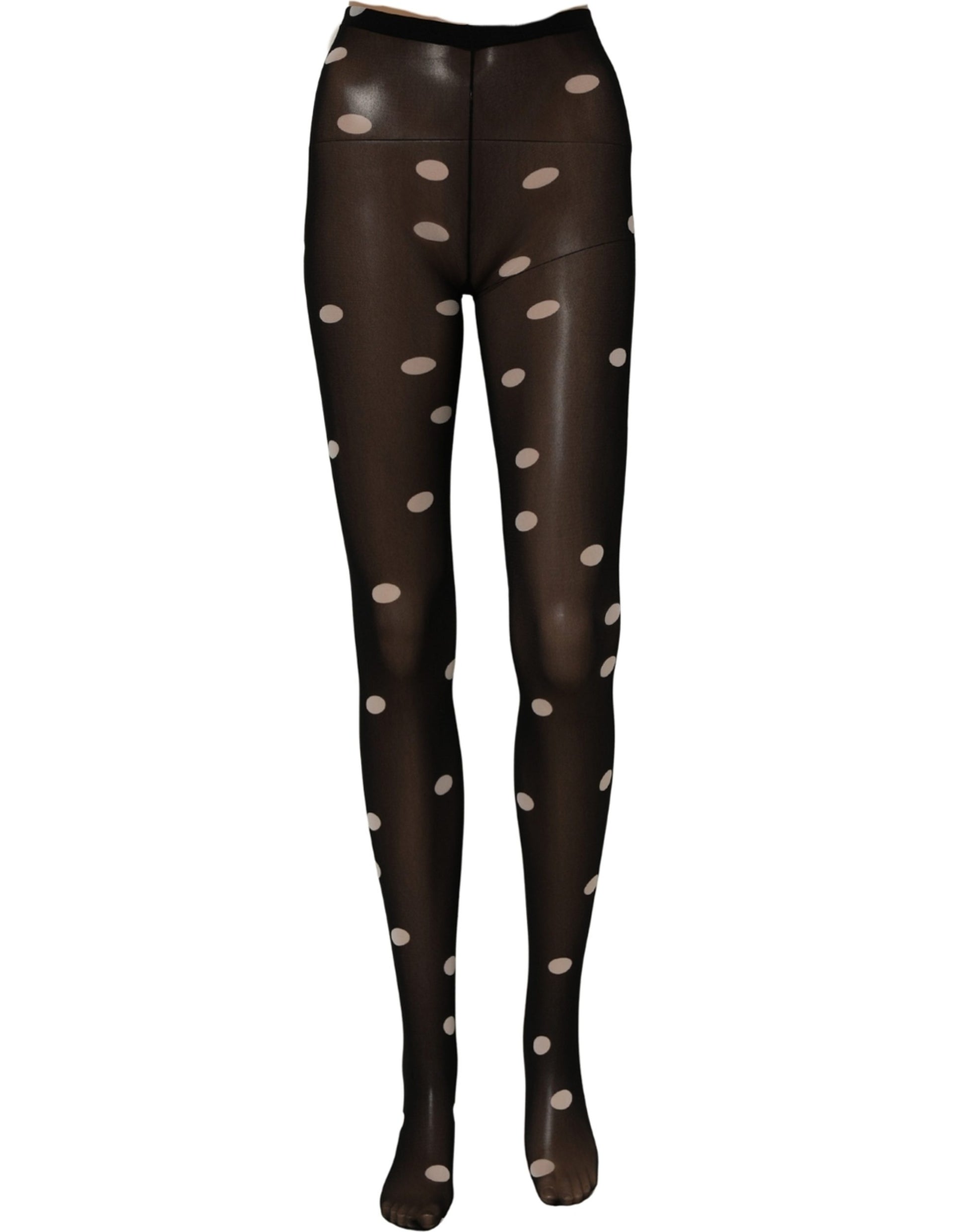 Black Polka Dot Tights Stockings Pantyhose Socks