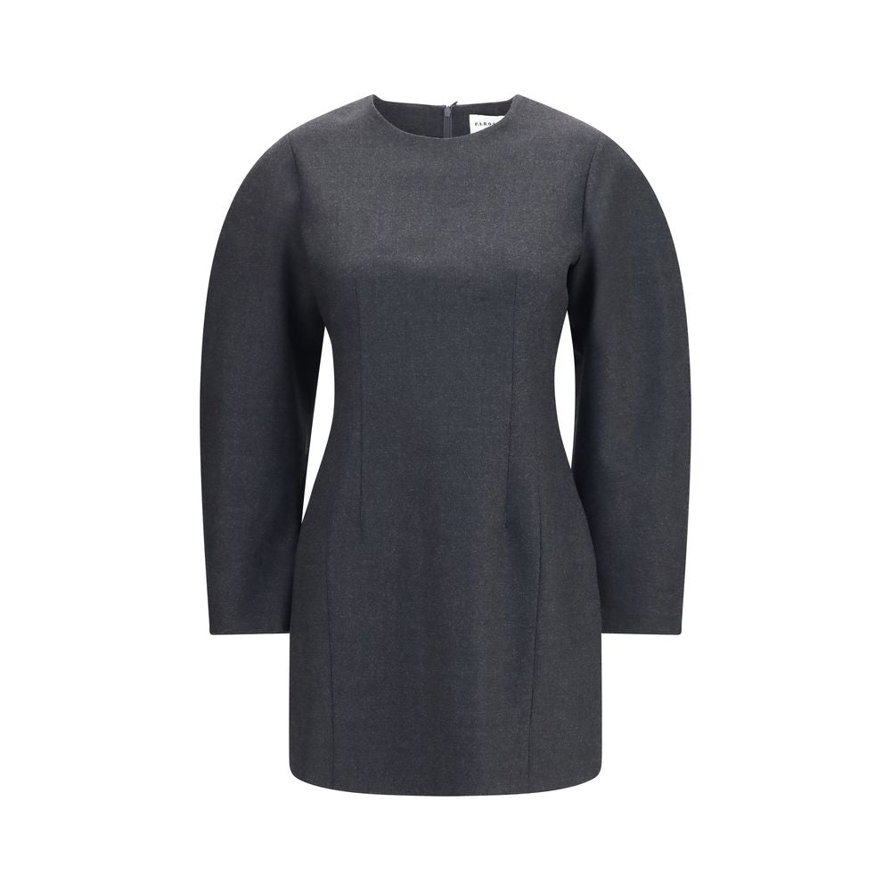 Gray Wool Oves Aries Casual Dress