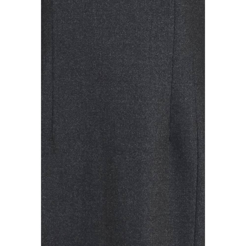 Gray Wool Oves Aries Casual Dress