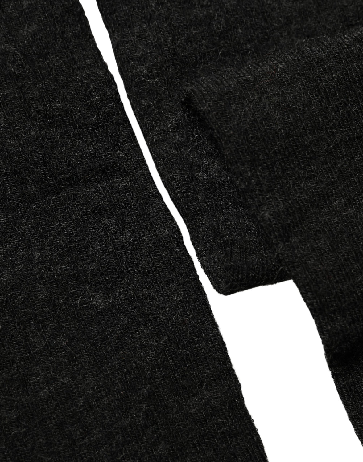 Black Wool Over Calf Long Women Accessory Socks