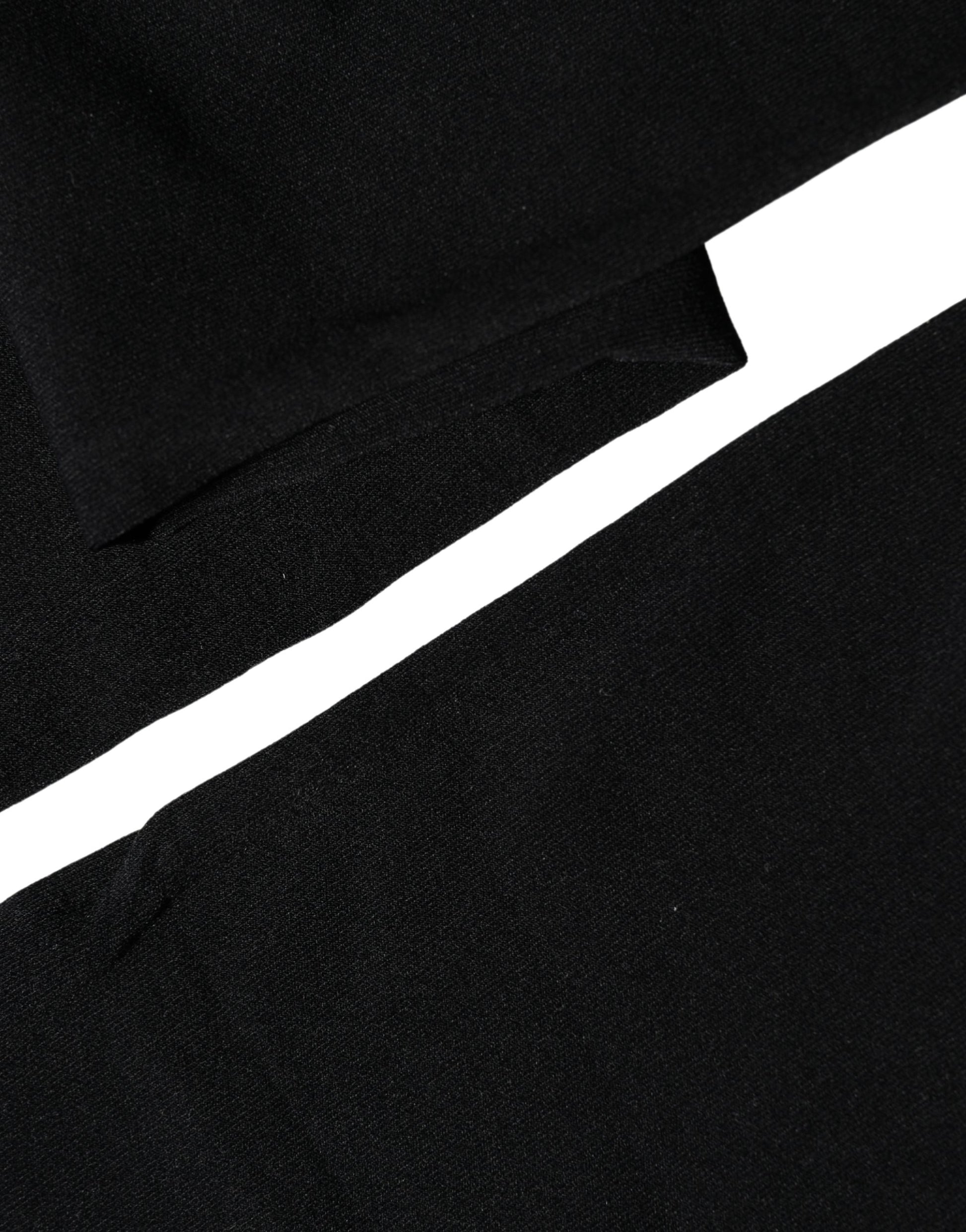 Black 100% Nylon Thigh High Stockings Socks