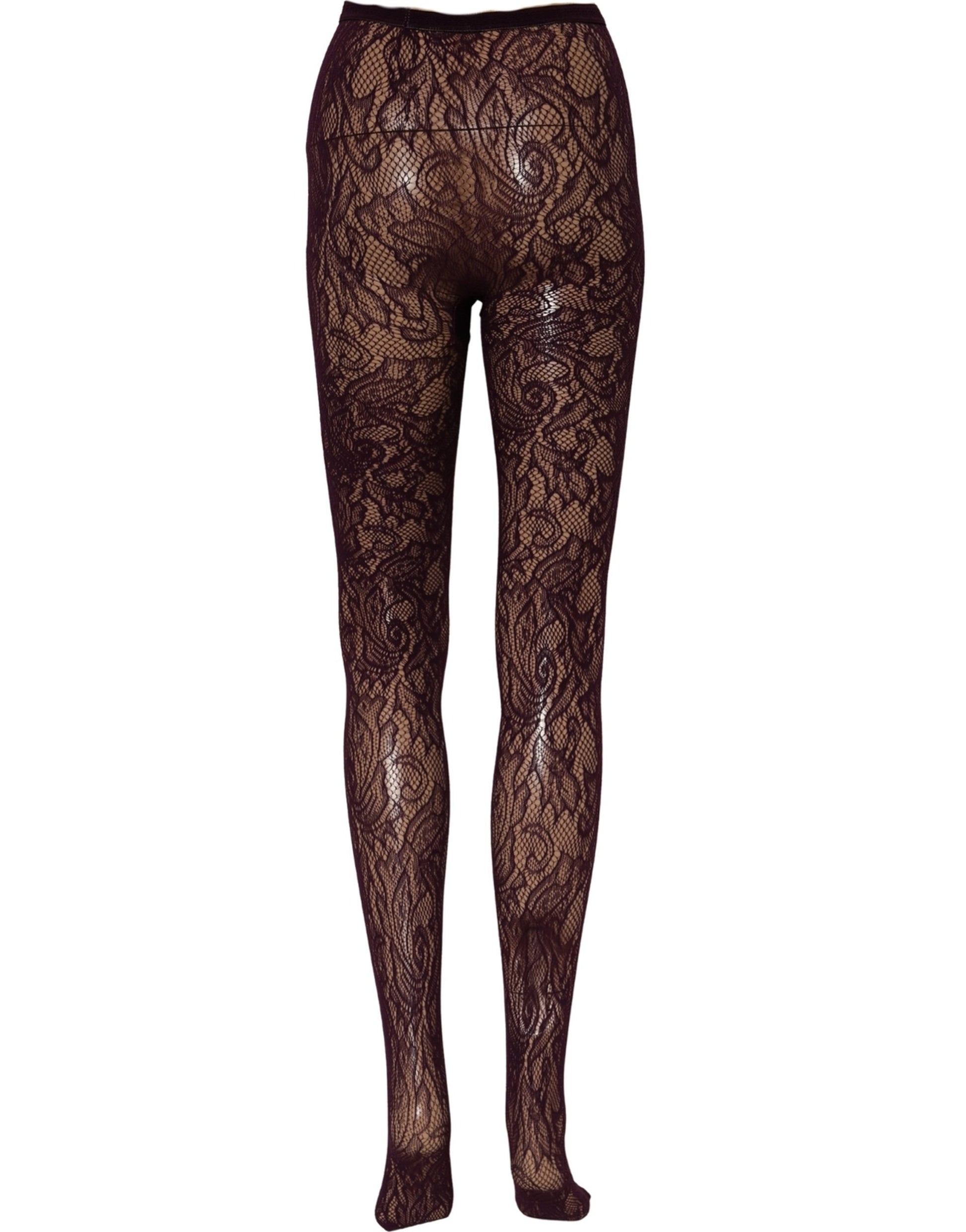 Violet Floral Fishnet Tights Stockings Pantyhose Socks