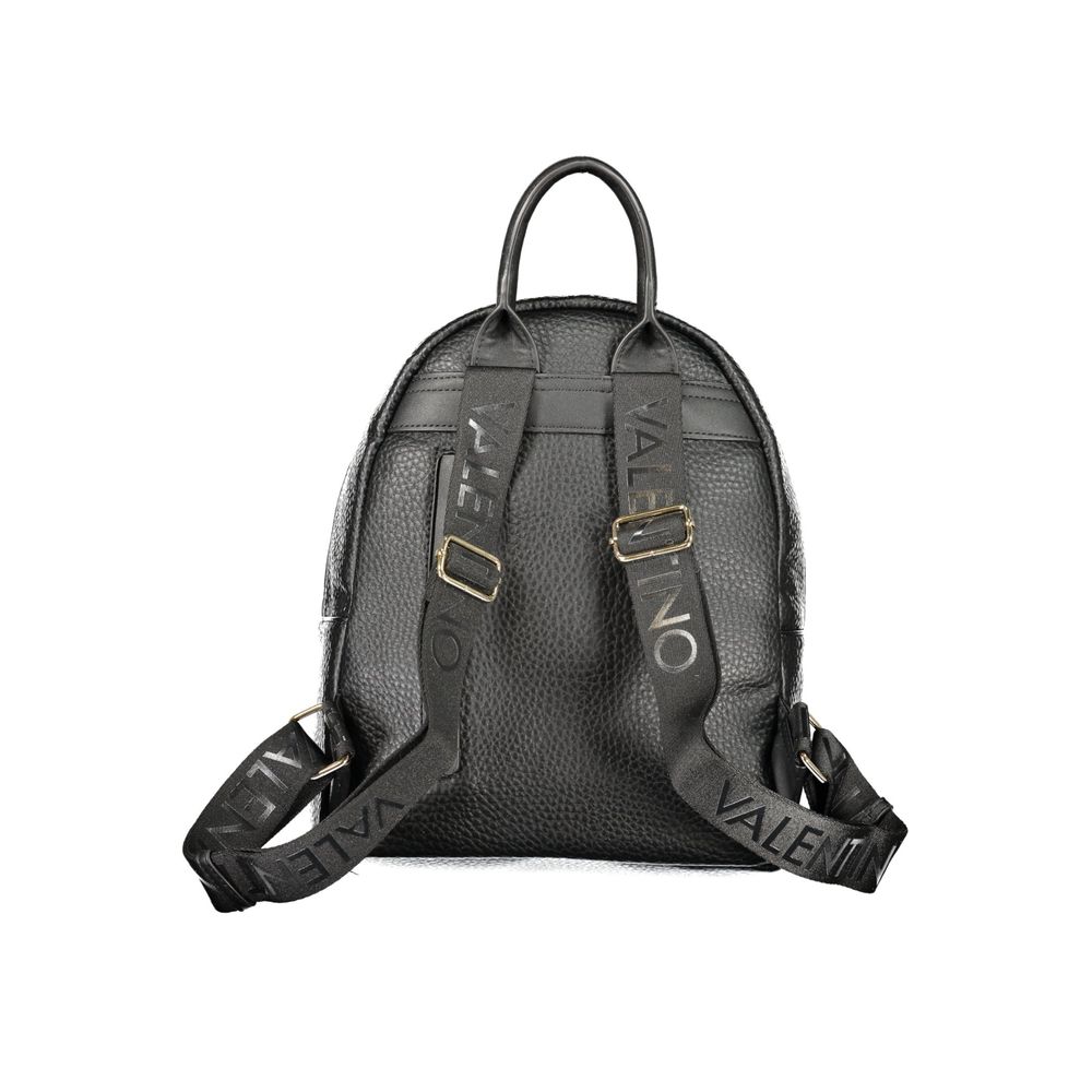 Black Polyurethane Women's Backpack