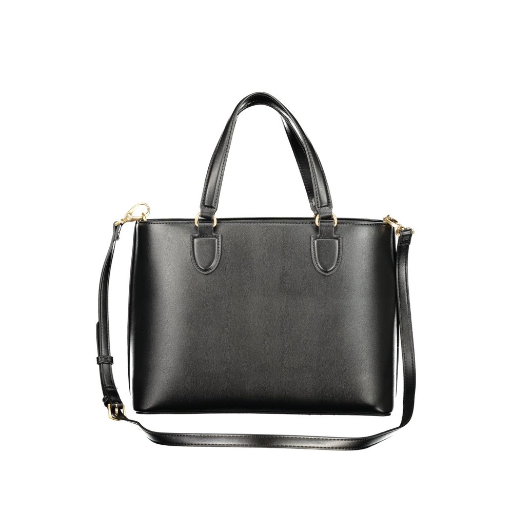 Black Polyurethane Women's Bag