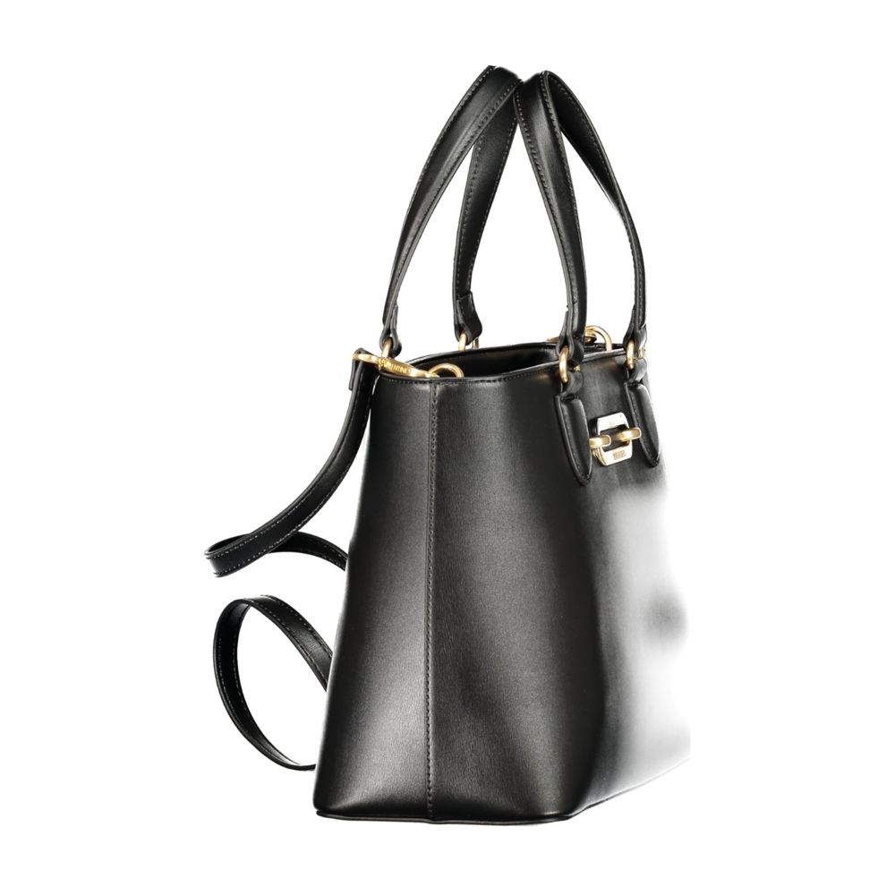 Black Polyurethane Women's Bag