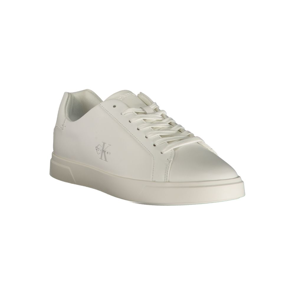 White Polyurethane Women's Sneaker