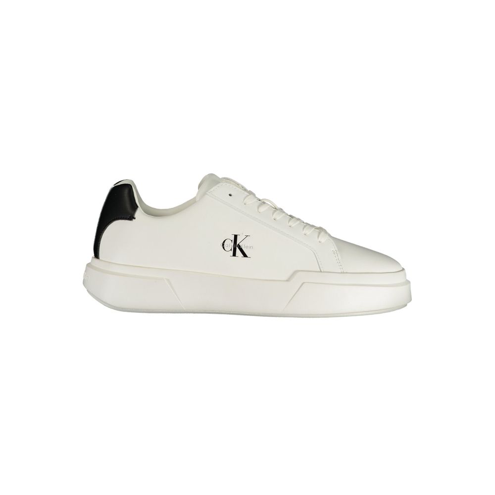 White Polyurethane Women's Sneaker
