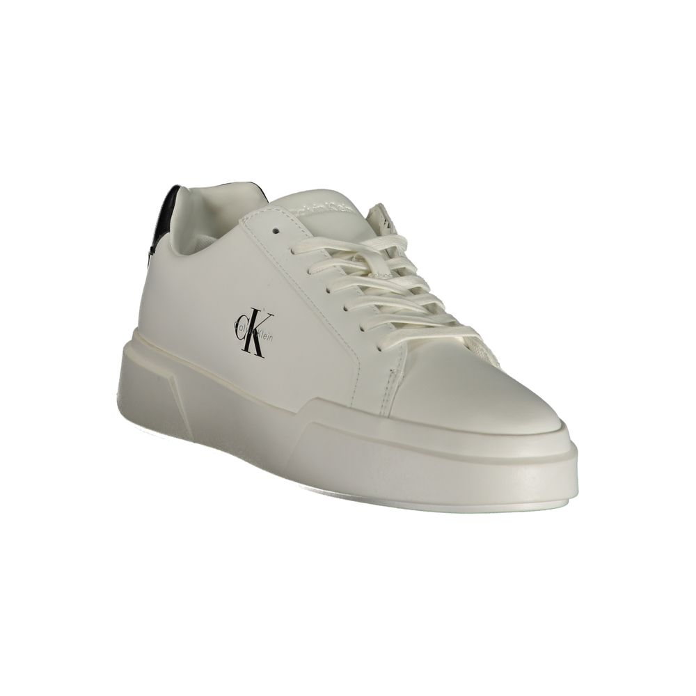 White Polyurethane Women's Sneaker