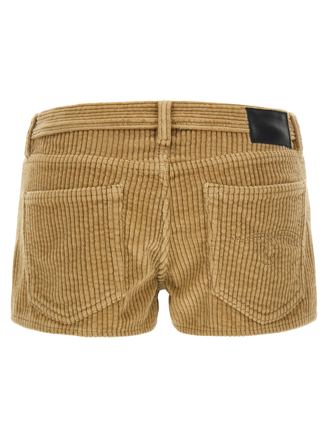 Beige Cotton Bermuda Shorts