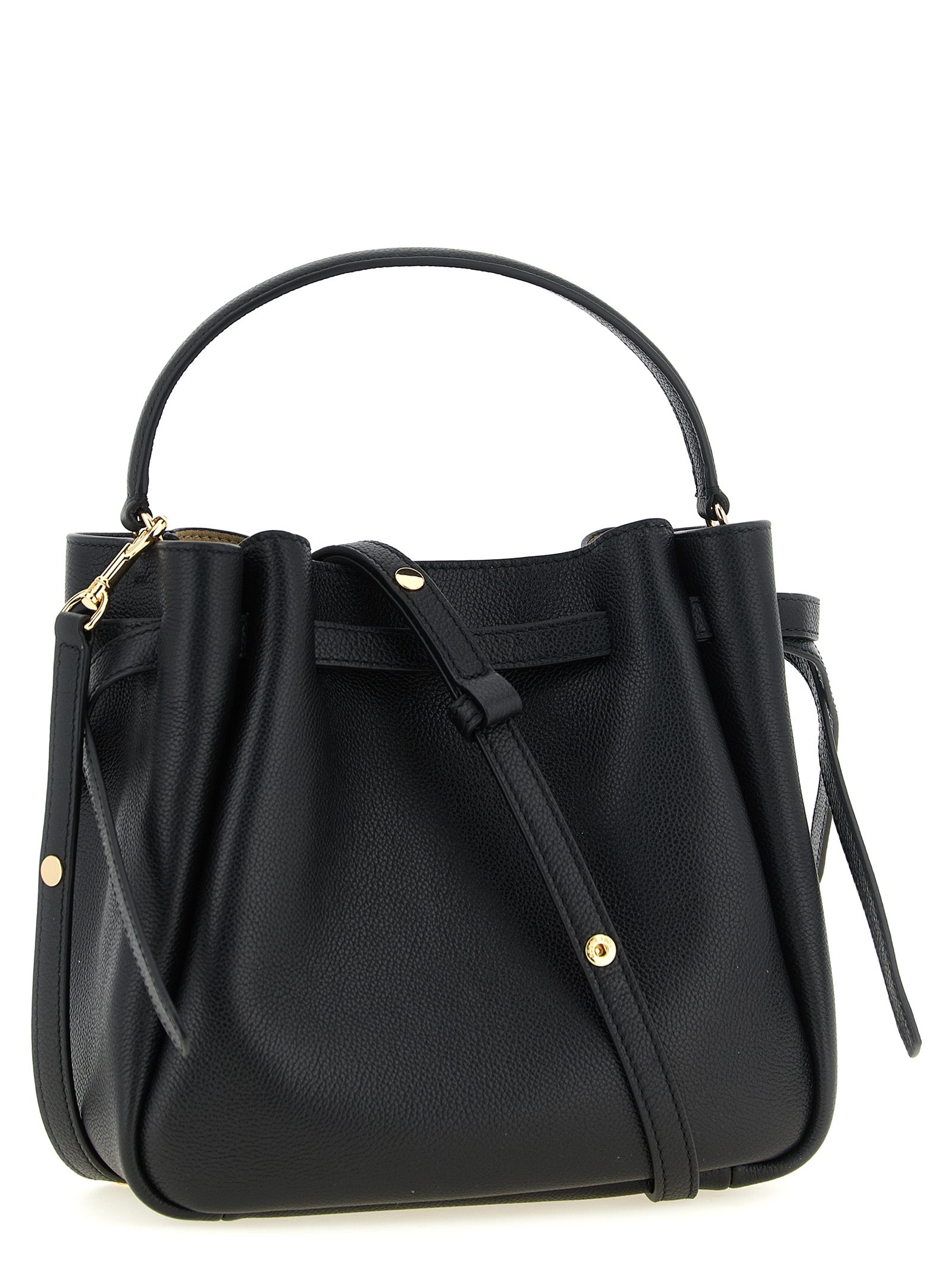 Black Cowhide Crossbody Bag