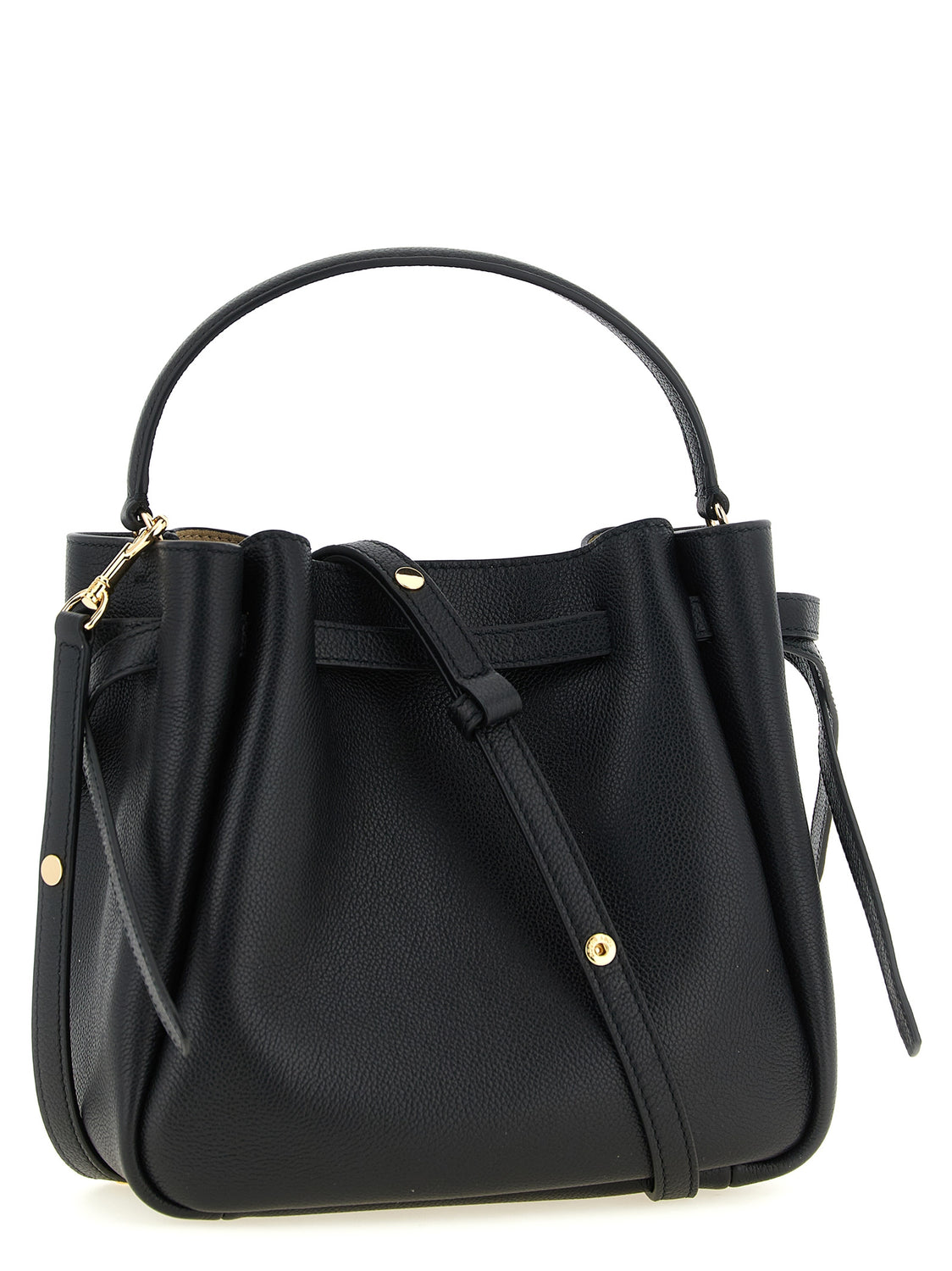 Black Cowhide Crossbody Bag