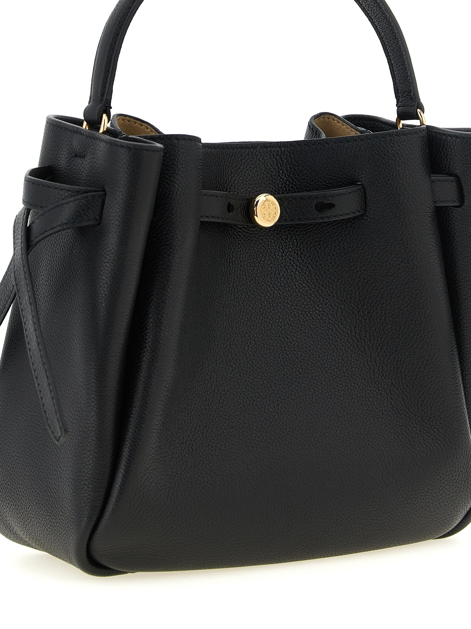 Black Cowhide Crossbody Bag