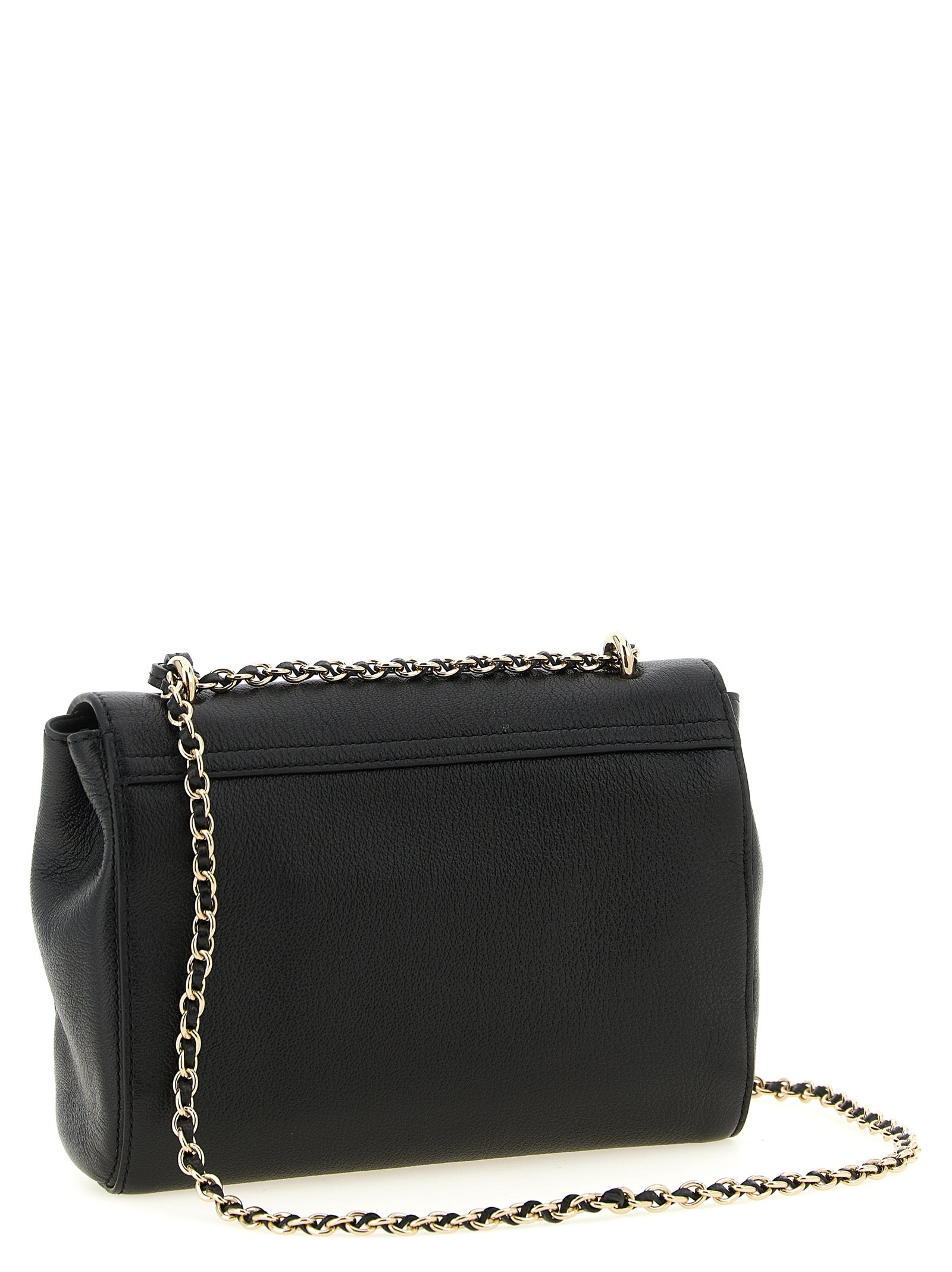 Black Goatskin Crossbody Bag