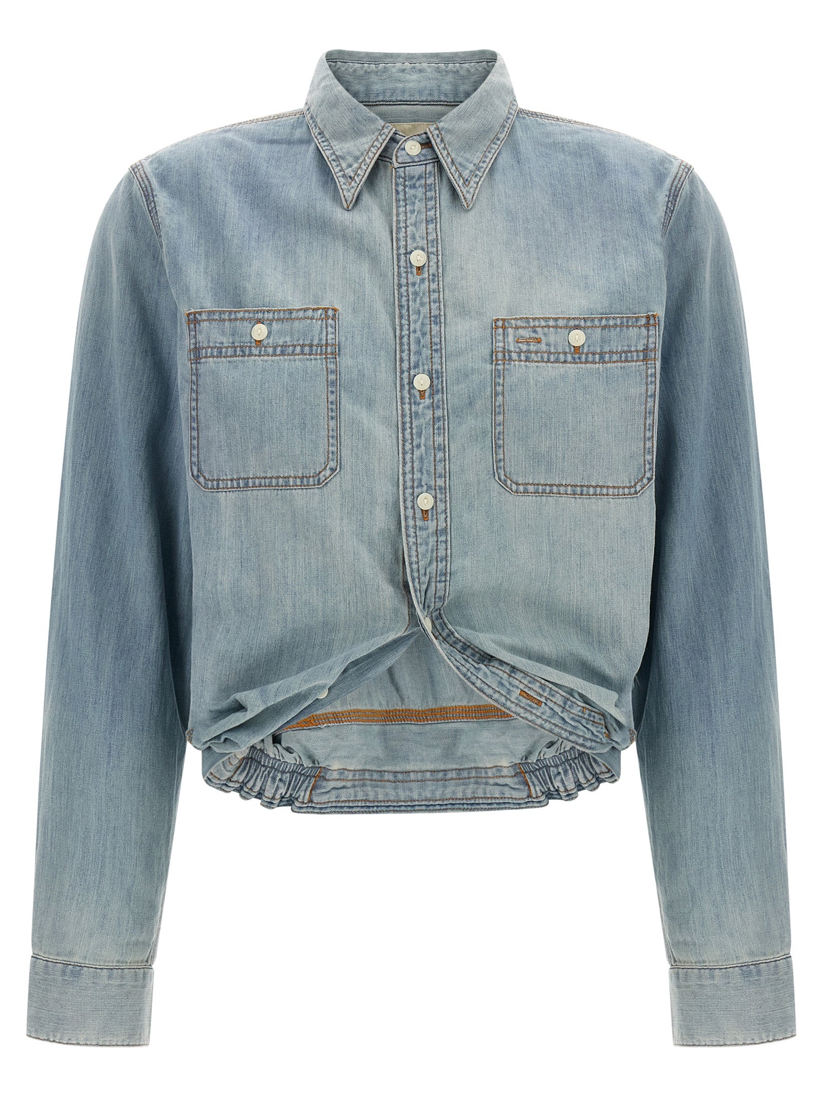 Blue Cotton Blouse