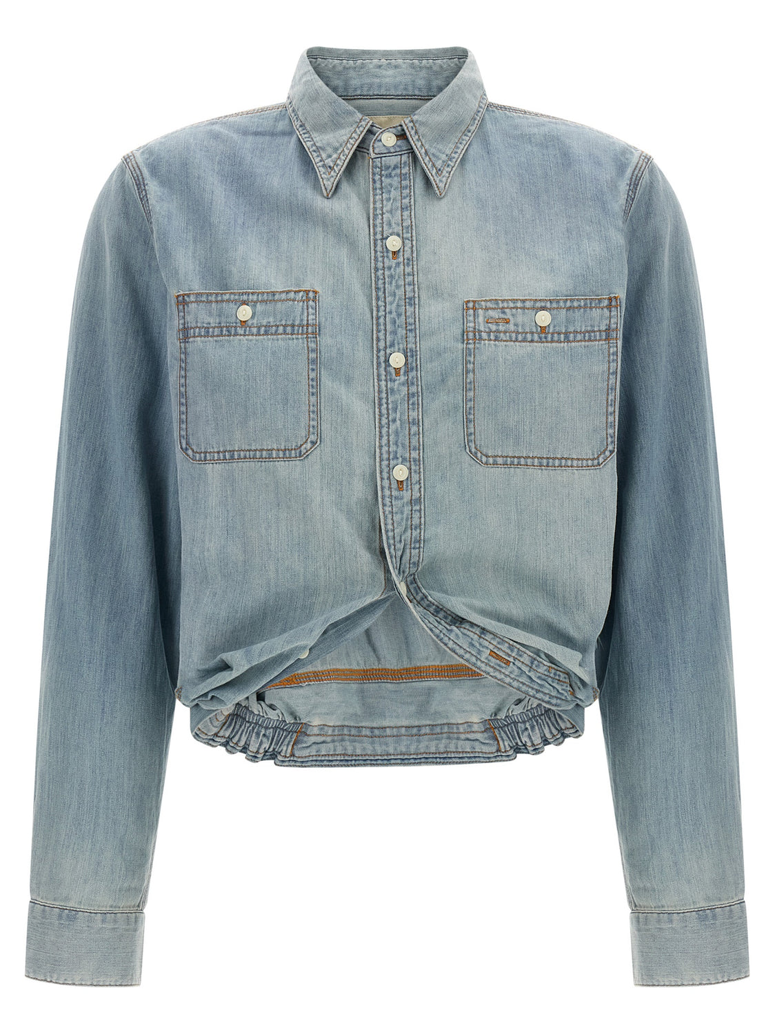 Blue Cotton Blouse