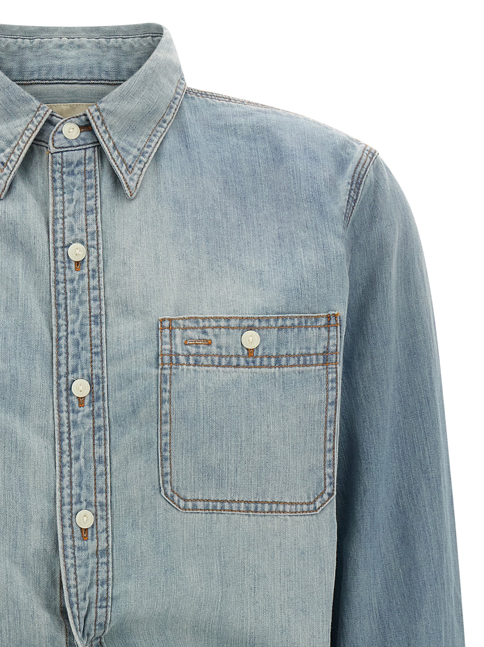 Blue Cotton Blouse
