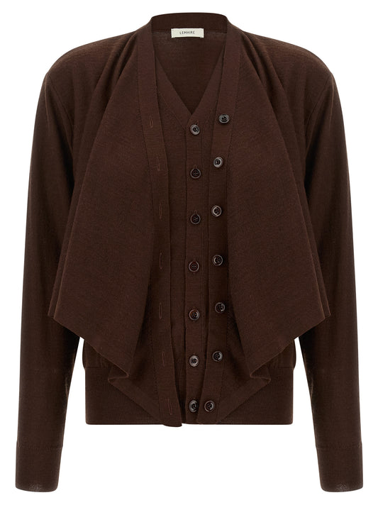 Bordeaux Wool Cardigan