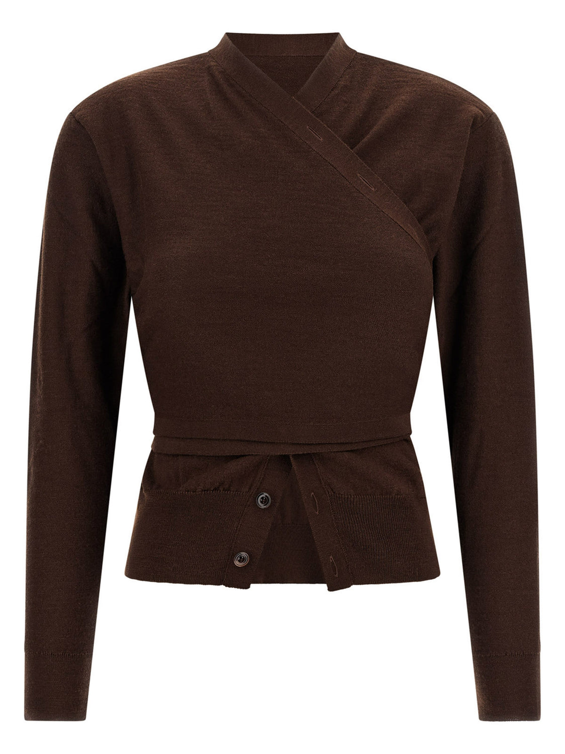 Bordeaux Wool Cardigan