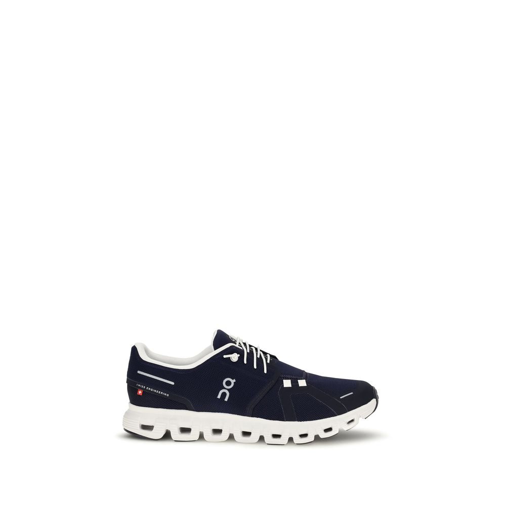 Black Recycled Polyester Athletic Sneakers