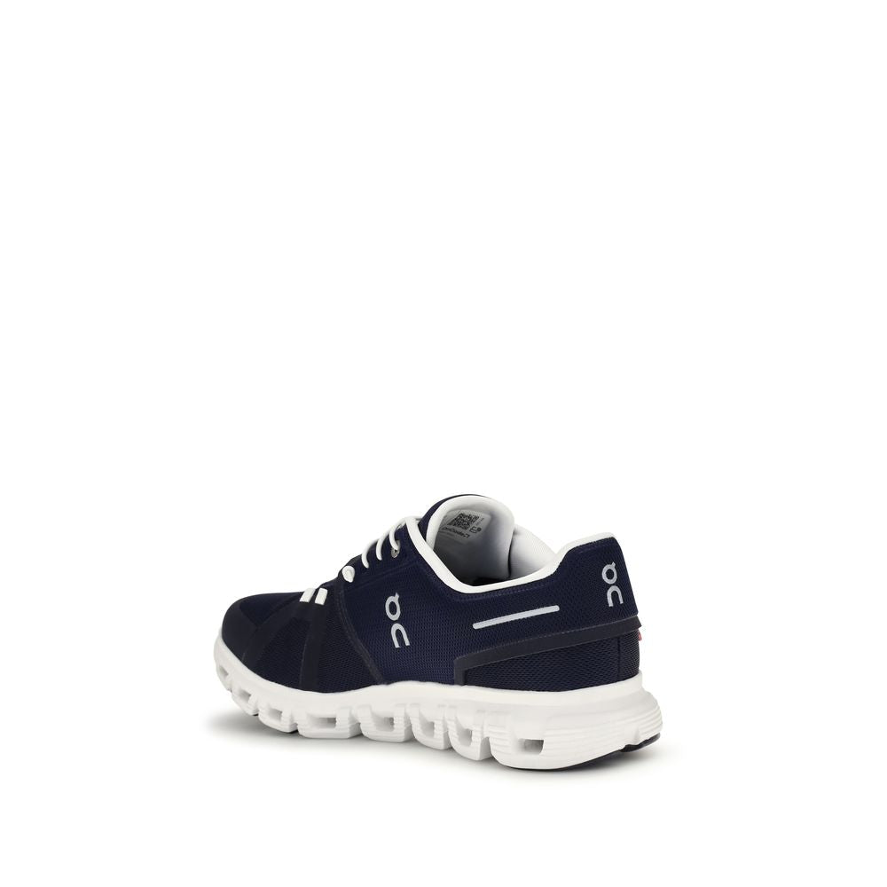 Black Recycled Polyester Athletic Sneakers