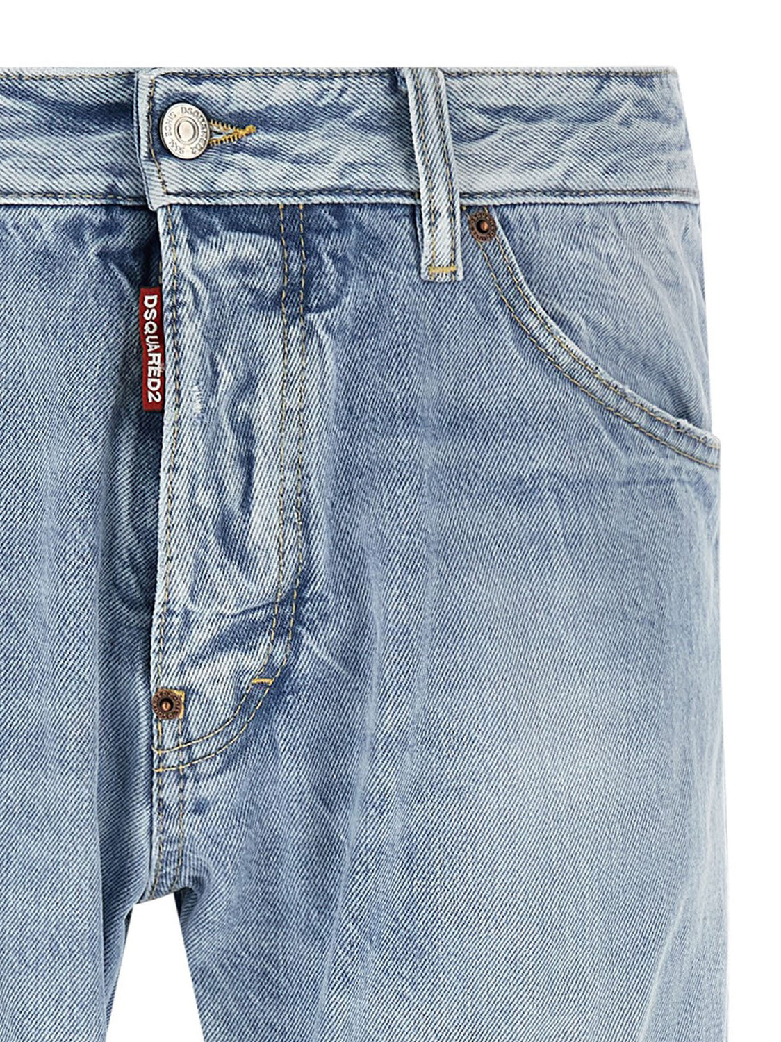 Blue Cotton Jeans Denim