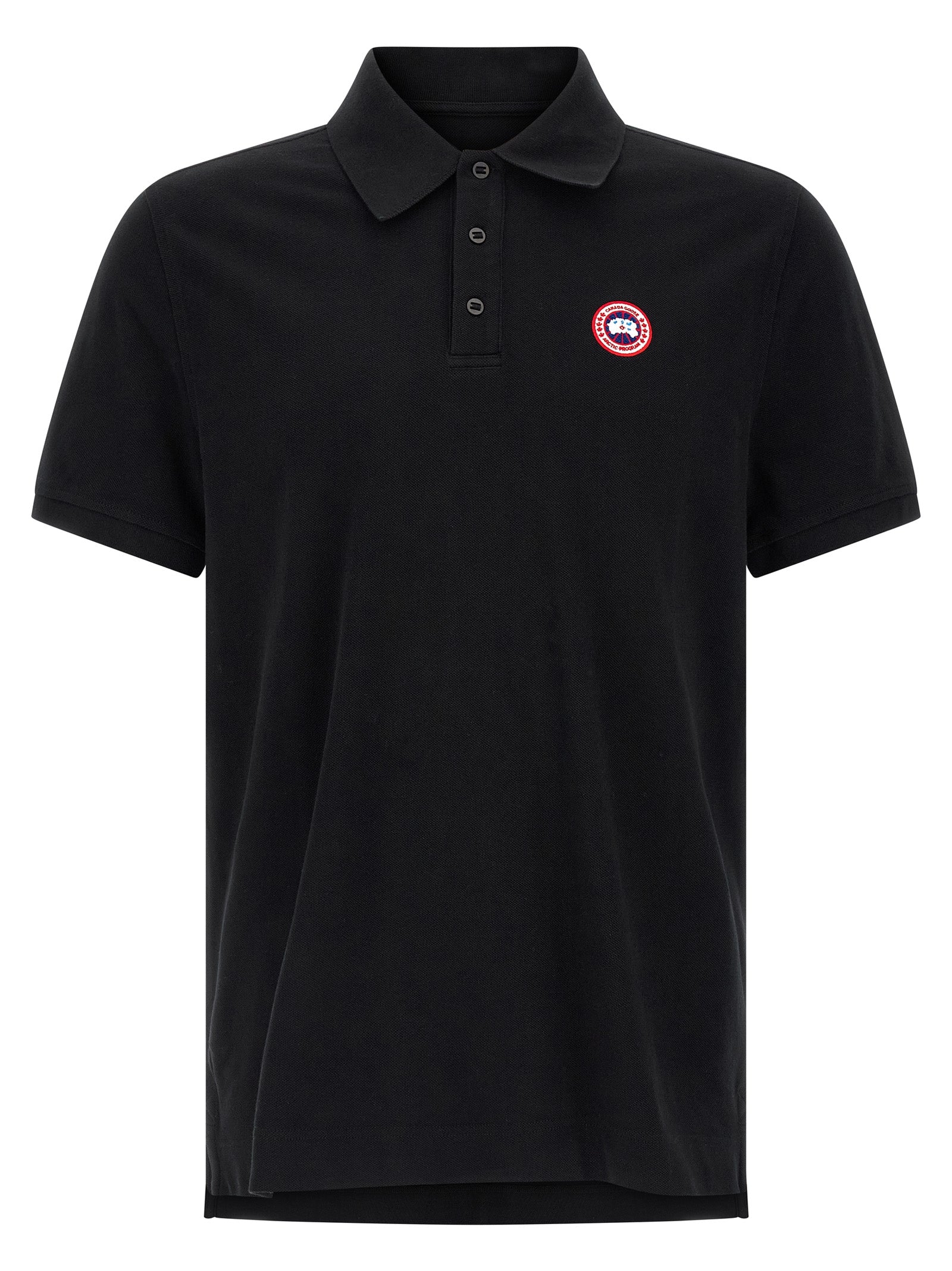 Black Cotton Polo Shirt